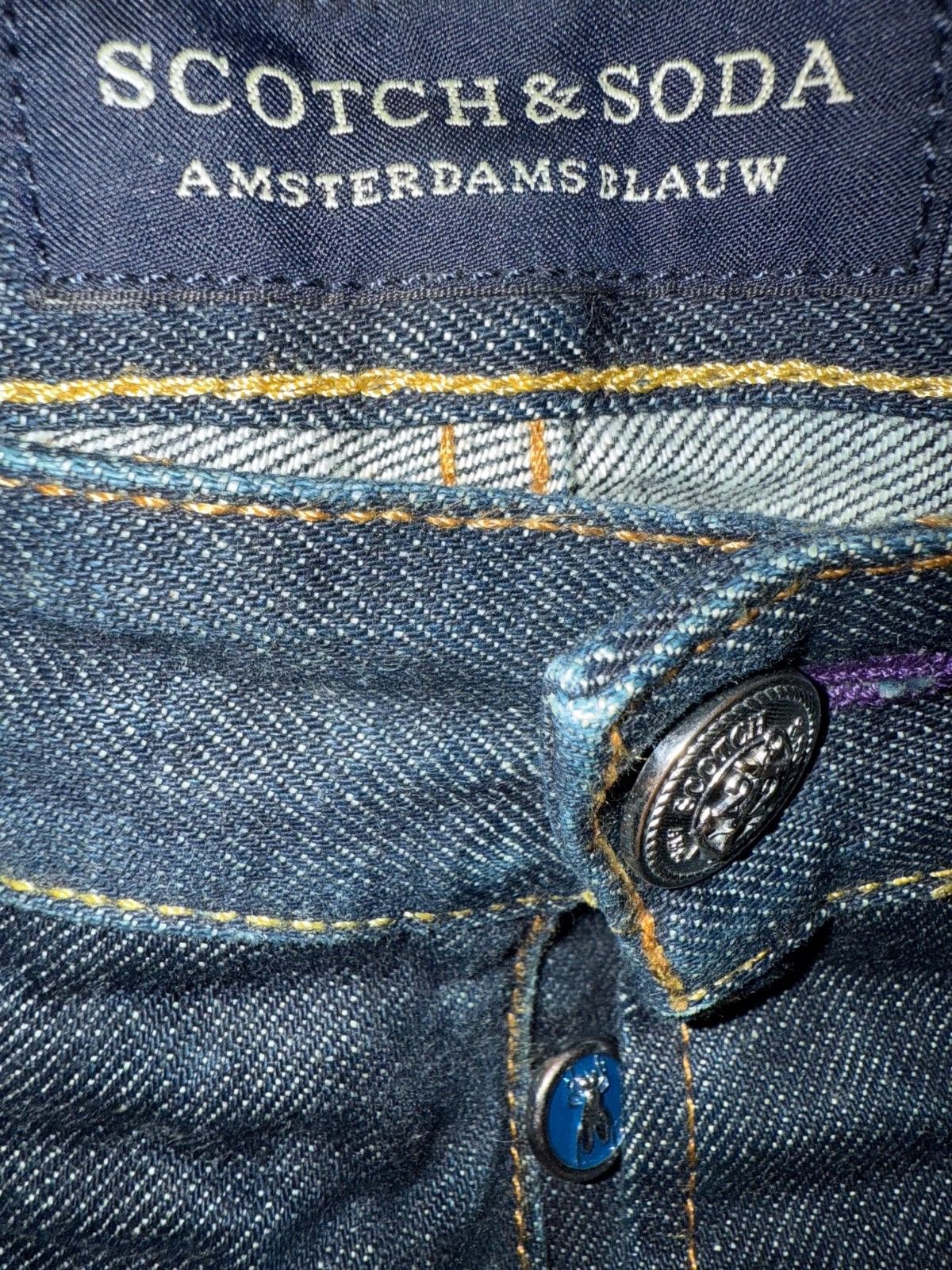 Scotch & Soda Scotch & Soda, Dean, Heavy Rigid Denim Jeans, Mens 33x32 Size US 33 - 3 Thumbnail