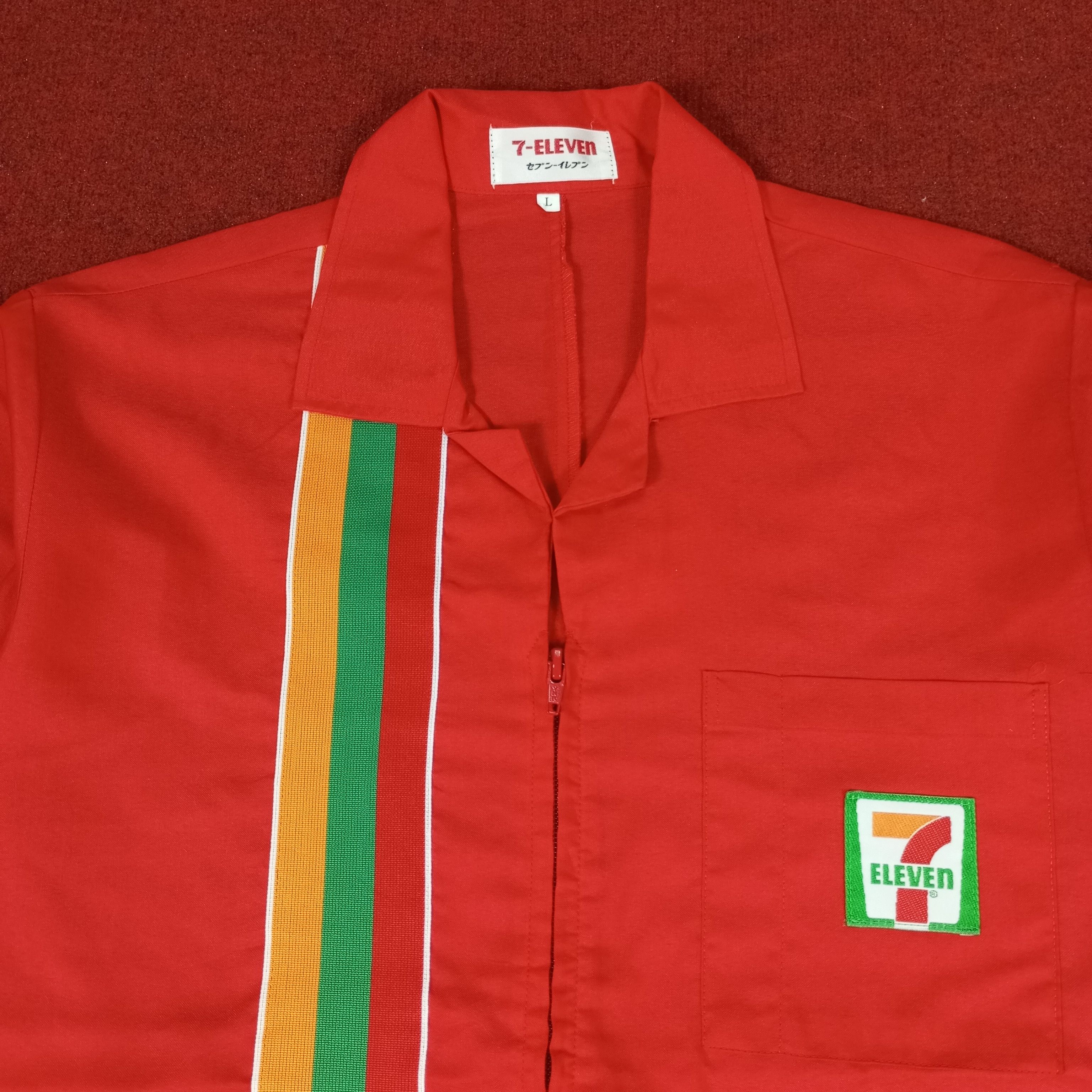 Japanese Brand × Vintage 7 Eleven Workwear Workers Jacket Size US M / EU 48-50 / 2 - 2 Thumbnail