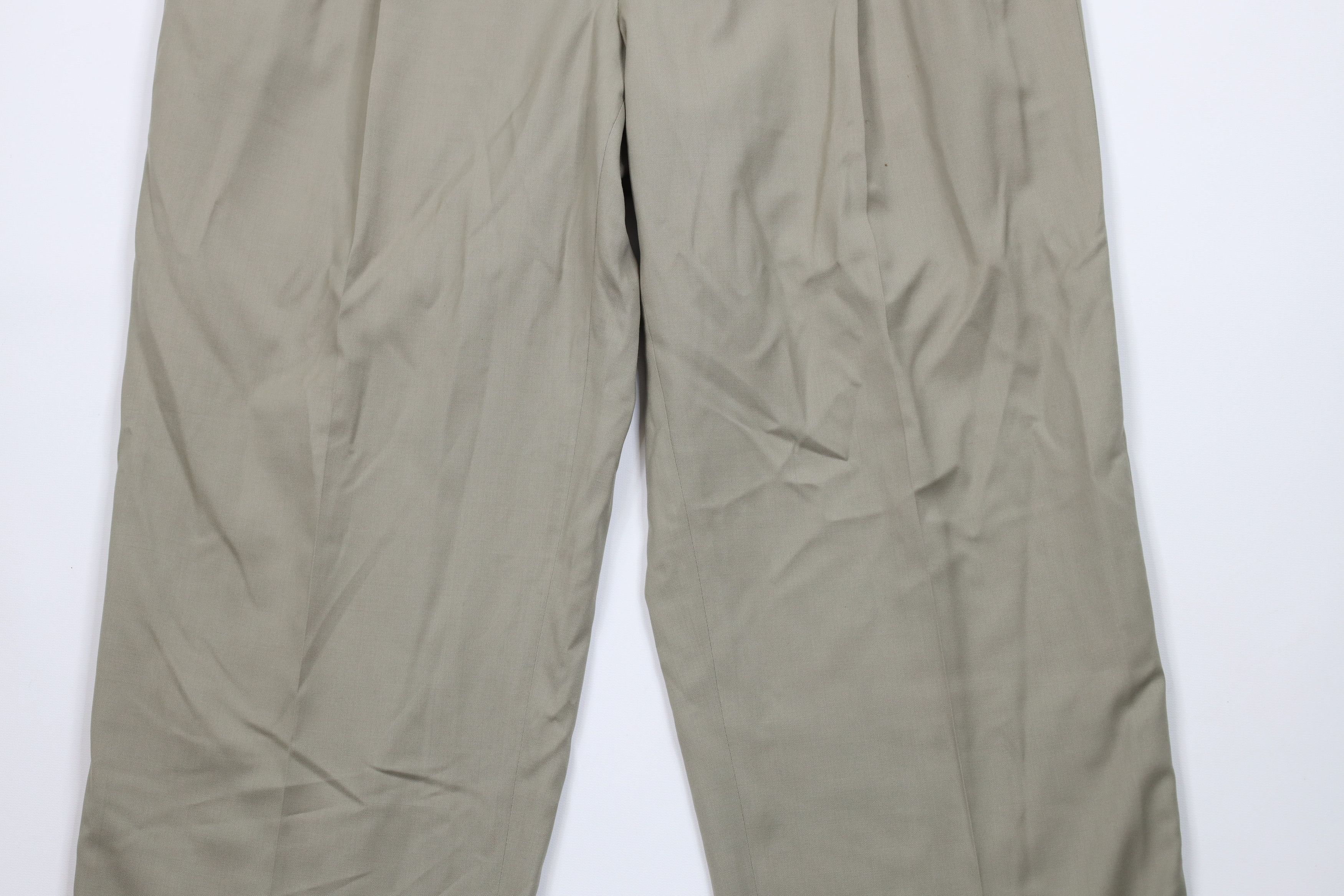 Vintage Vintage 90s Streetwear Cuffed Wide Leg Chino Pants Beige Size US 36 / EU 52 - 3 Thumbnail