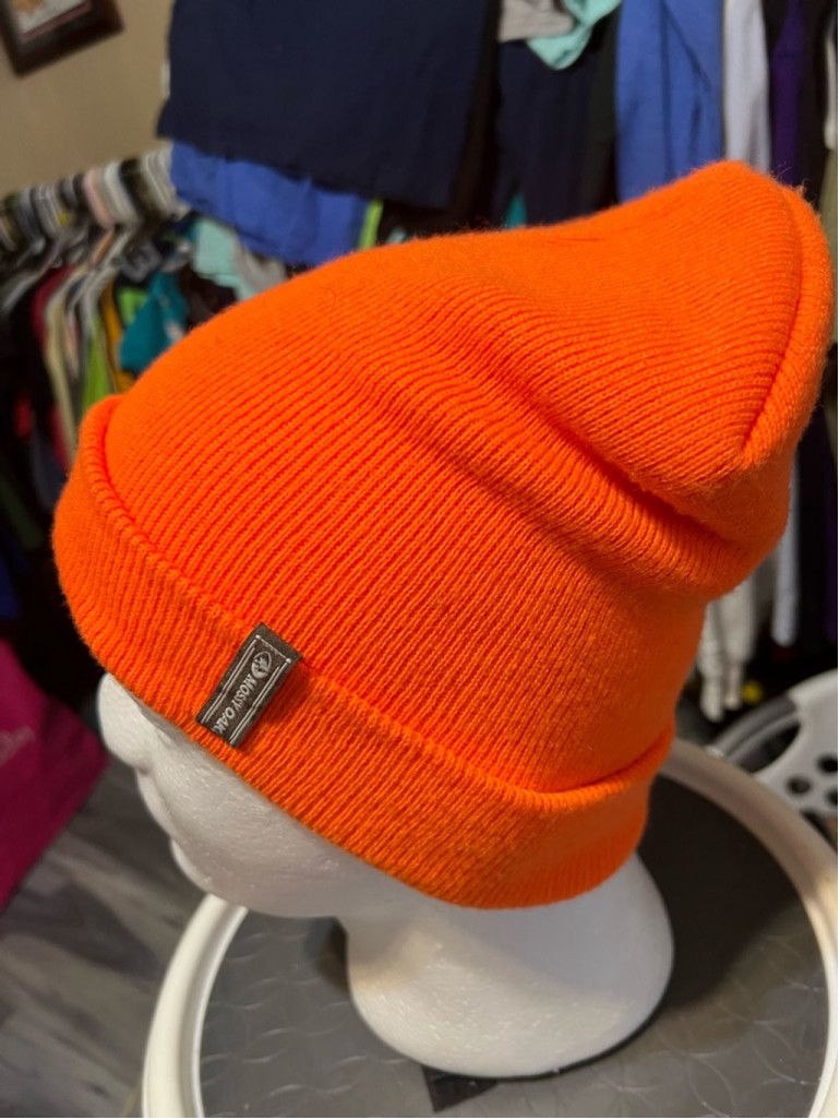 Mossy Oaks Unisex Mossy Oak Beanie One Size Orange Size ONE SIZE - 2 Thumbnail