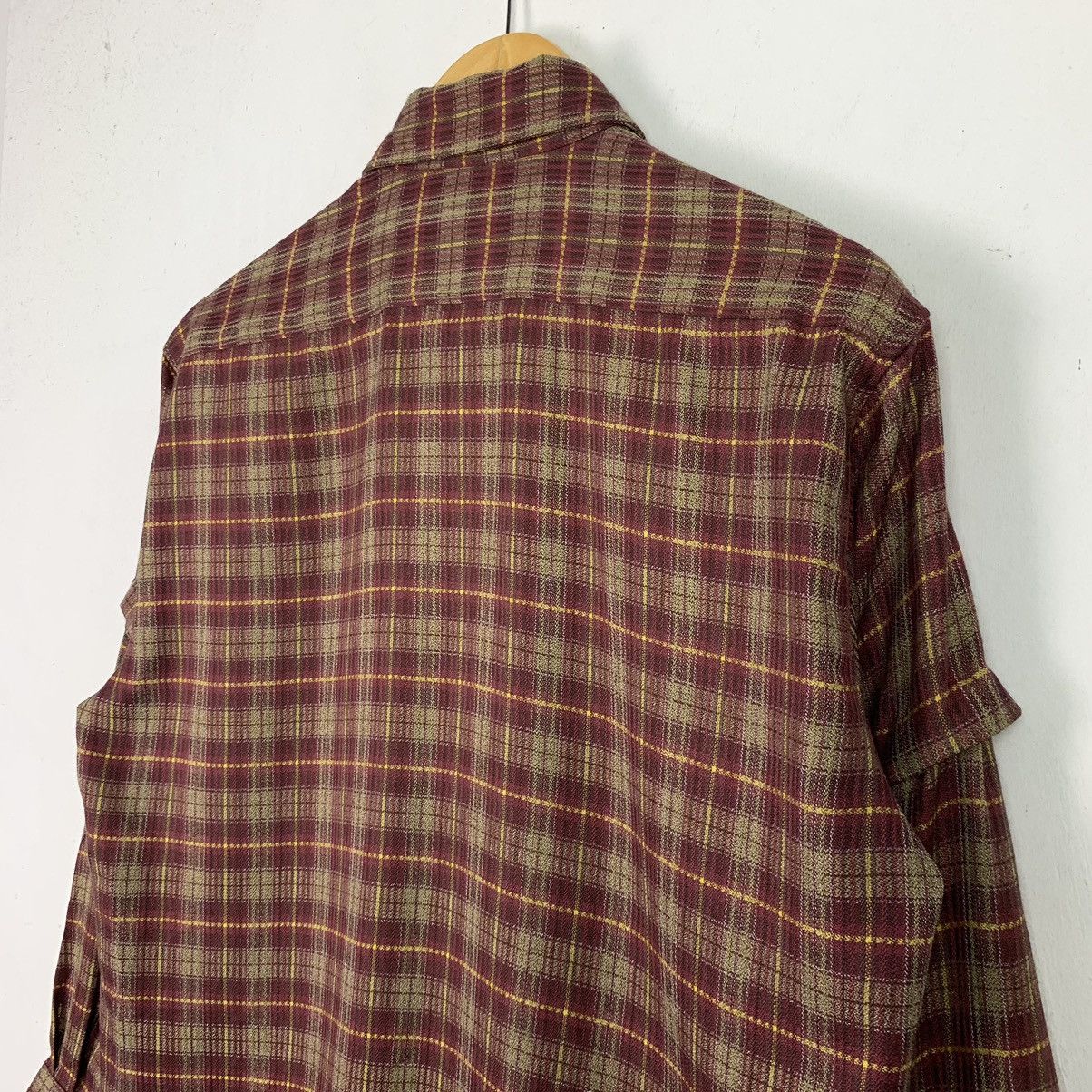 Flannel × Vintage Vintage Flannel Striped Single Pocket Shirt Size US M / EU 48-50 / 2 - 12 Thumbnail