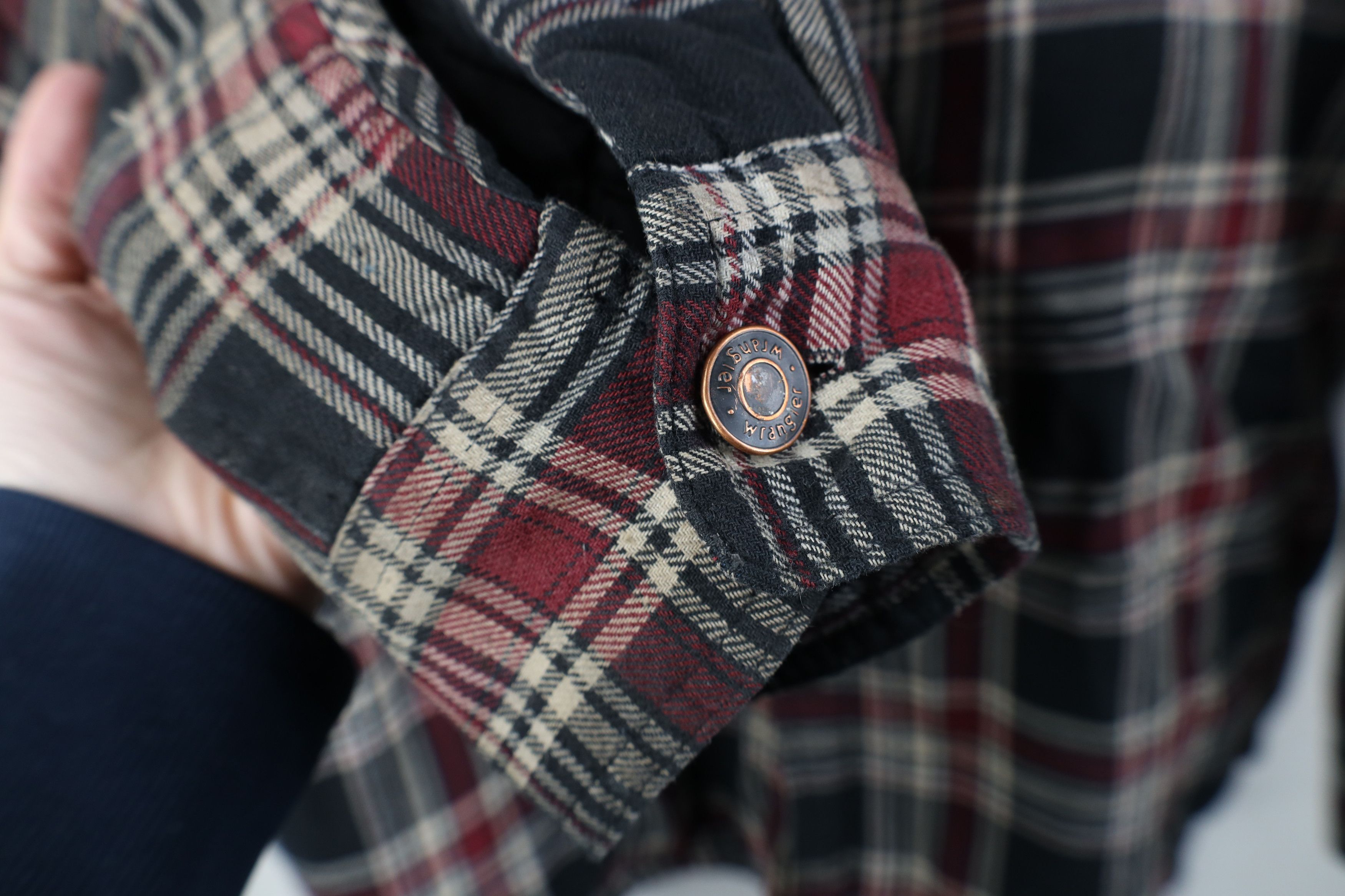 Wrangler Vintage Y2K Wrangler Pile Fleece Lined Flannel Shirt Jacket Size US L / EU 52-54 / 3 - 8 Thumbnail