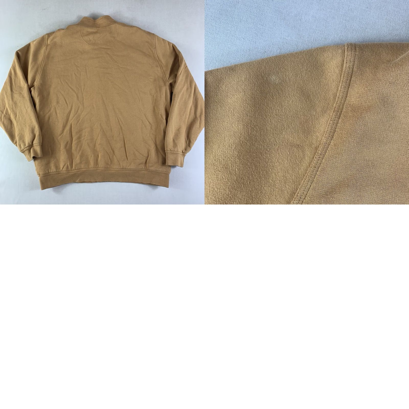 Vintage LL Bean Katahdin Iron Works Sweater Jacket Mens XL Tall Beige Camel Sherpa Lined Full Zip Workwear Size US XL / EU 56 / 4 - 8 Thumbnail