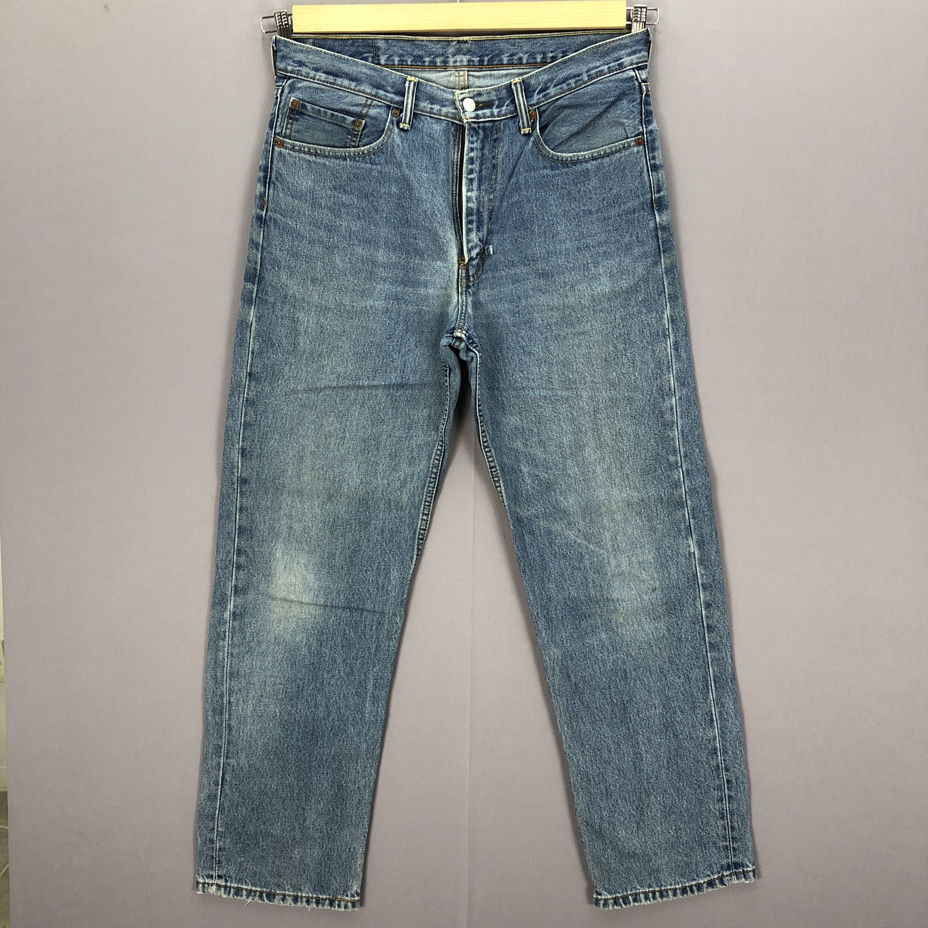 Levi's Vintage Levis Faded Jeans Baggy Levi's 550 Light Wash Denim Size US 34 / EU 50 - 1 Thumbnail