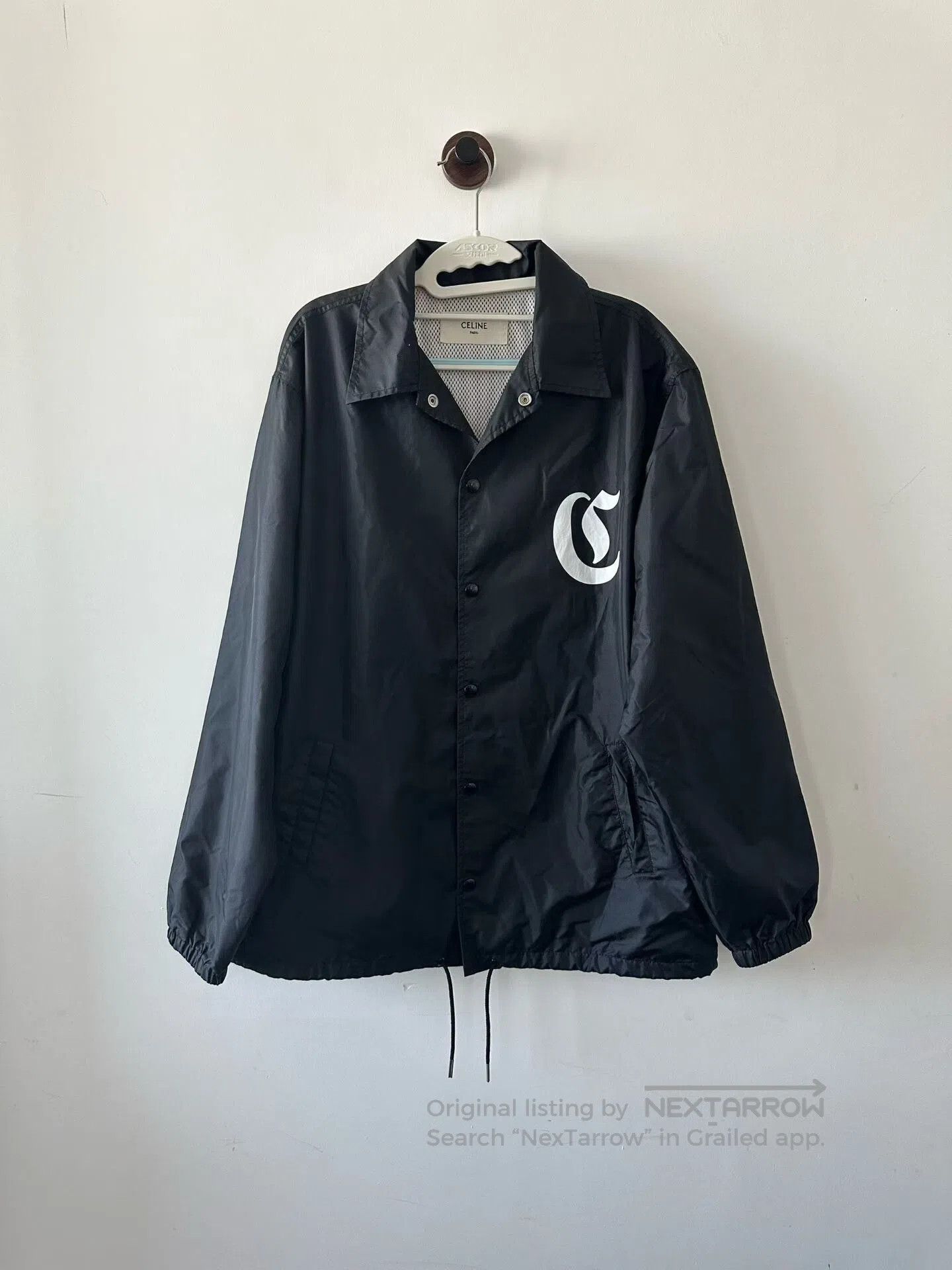 Celine Black Nylon Jacket.