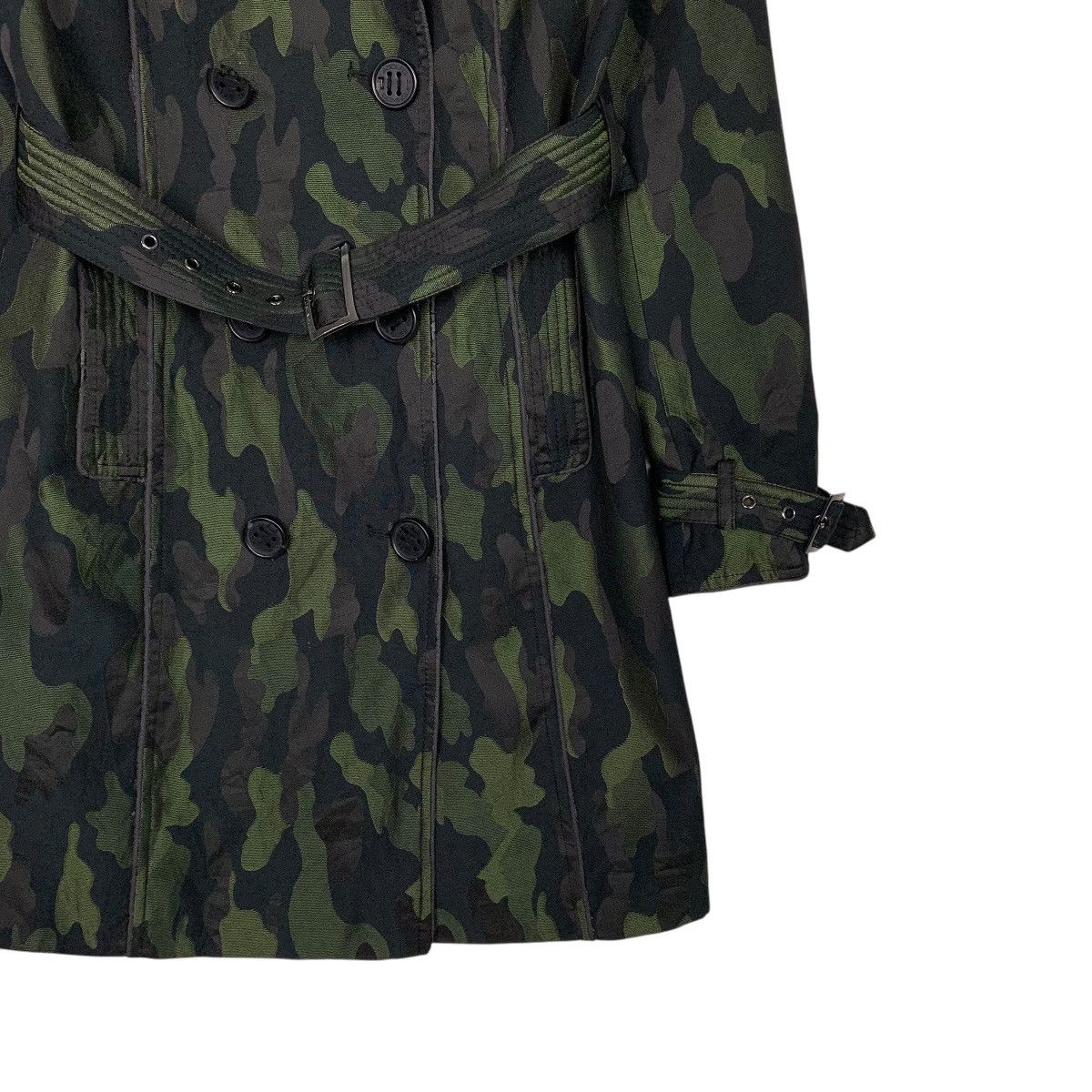Adolfo Dominguez Aldolfo Dominguez Camouflage Double Breasted Trenchcoat Size XS / US 0-2 / IT 36-38 - 5 Thumbnail