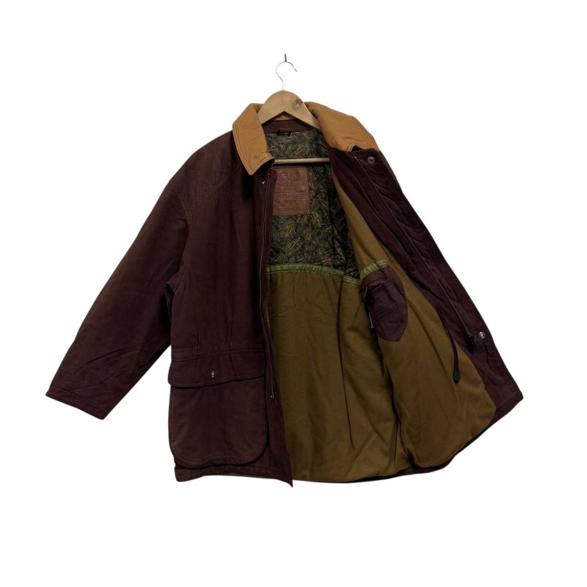 Genuine Leather Vintage Giovanotto Paisley Brown Leather Jacket Size US XL / EU 56 / 4 - 3 Thumbnail