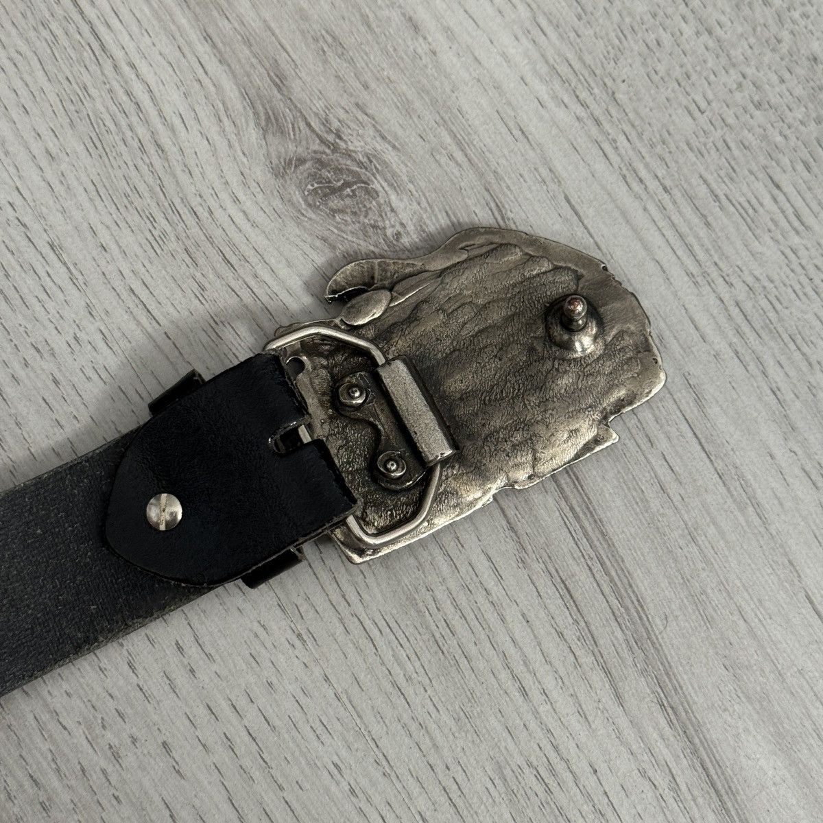 Harley Davidson 90s Vintage Harley Davidson Native Eagle Leather Belt Size ONE SIZE - 3 Thumbnail