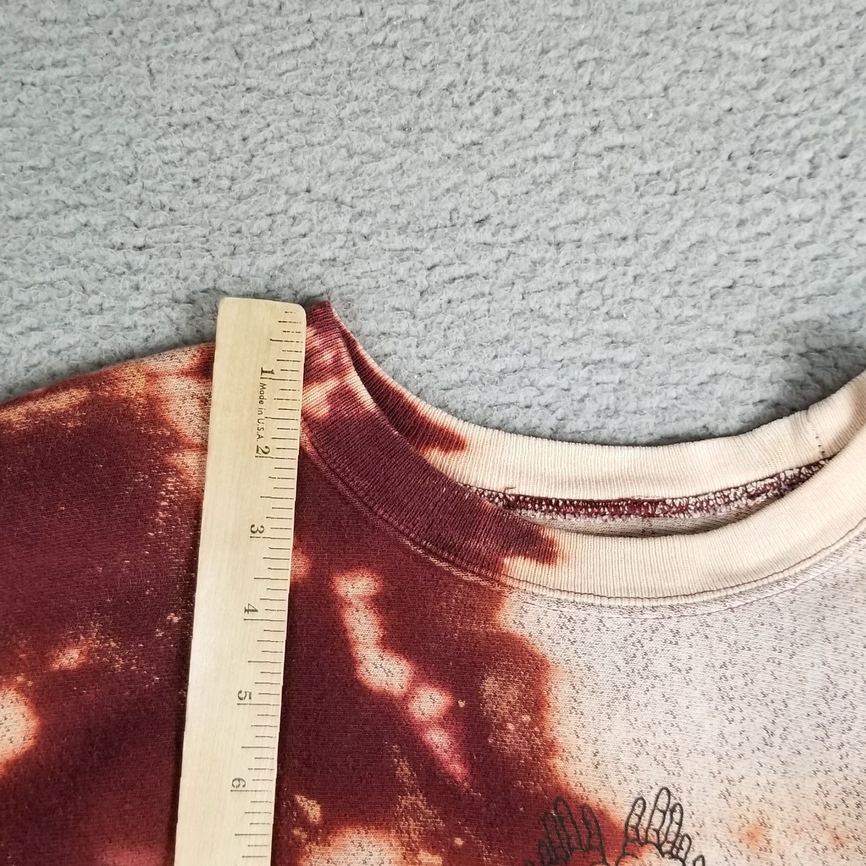 Champion VINTAGE Champion Sweatshirt Unisex Adults Small Burgundy Reversible Tie-Dye 90s Crewneck Mens Womens Size US S / EU 44-46 / 1 - 4 Thumbnail