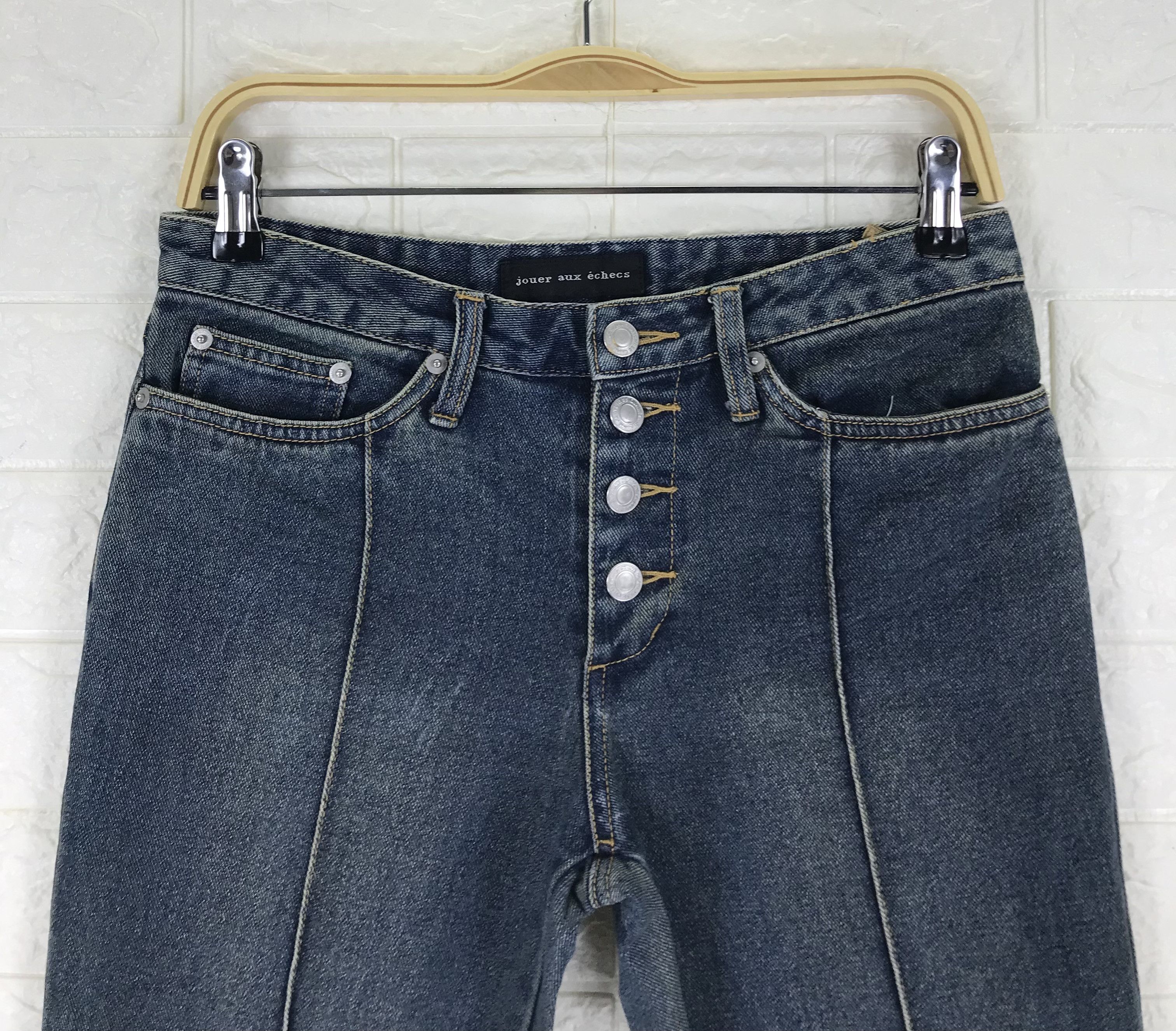 Japanese Brand Vintage Goa Lace-Up Flare Jeans Size US 29 - 2 Thumbnail