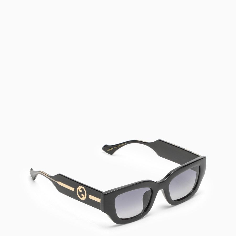 Gucci o1d2blof0824 Size: OS / Rectangular Sunglasses in Black Size ONE SIZE - 1 Thumbnail