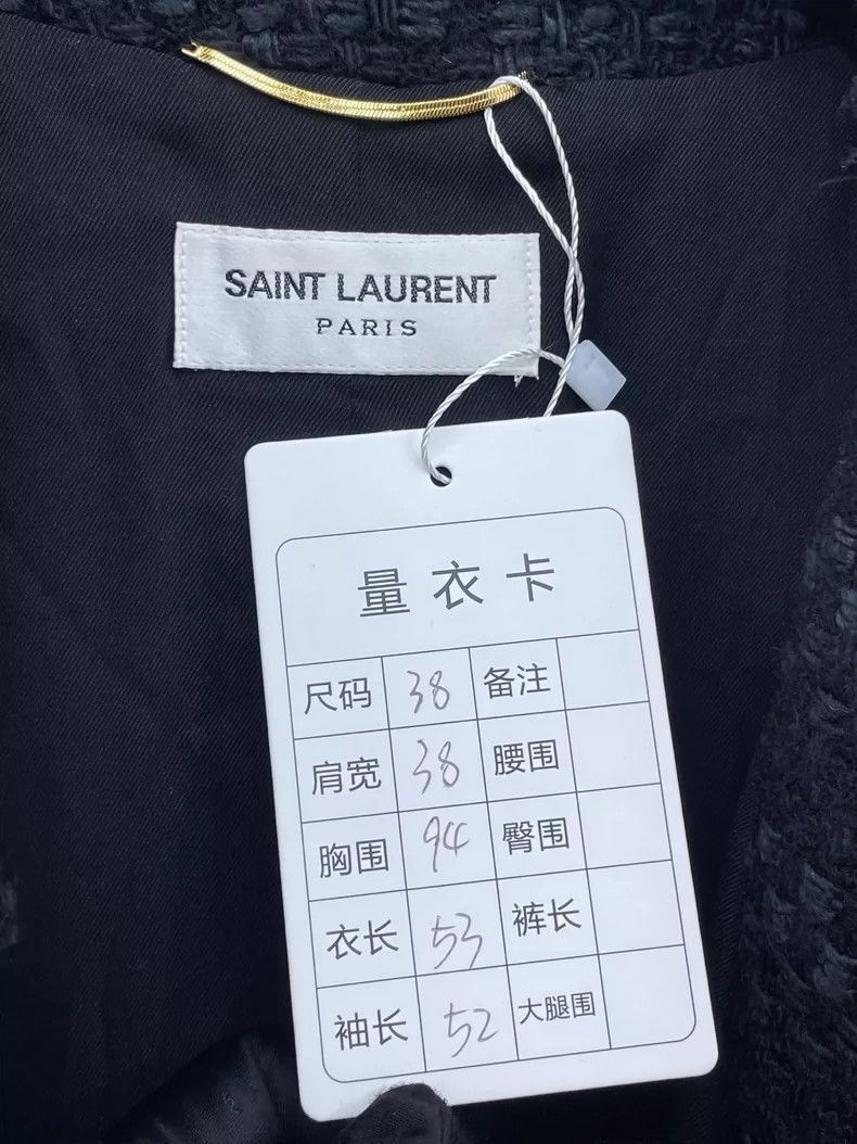 Saint Laurent Paris Saint Laurent Black Tweed Jacket-2507 Size US M / EU 48-50 / 2 - 9 Thumbnail
