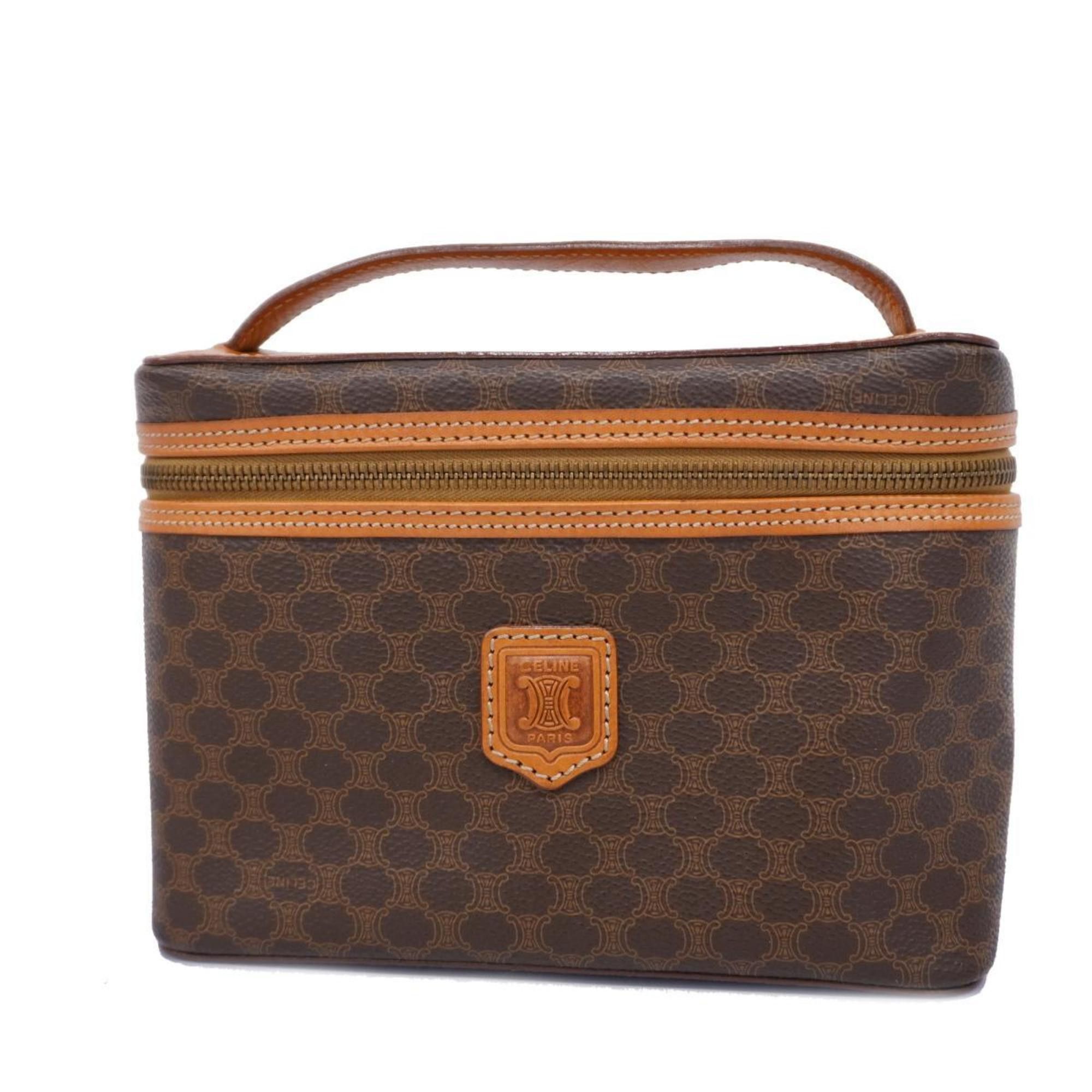 image of Celine Vanity Bag Macadam Brown Women's