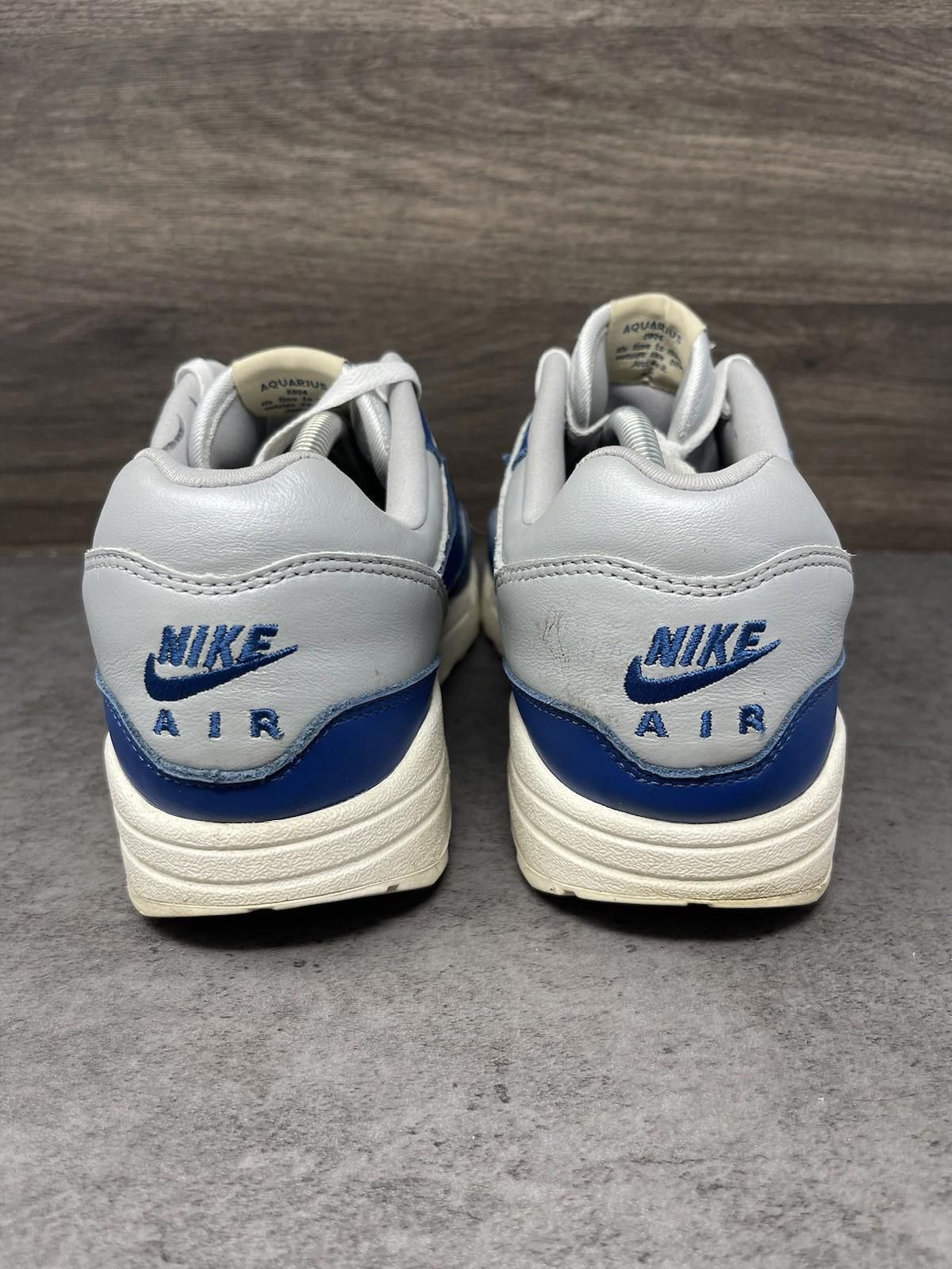 Nike Nike Air Max 1 Shoes Mens Size 11 (Womens 12.5) Blue Silver Size US 12.5 / EU 45-46 - 6 Thumbnail