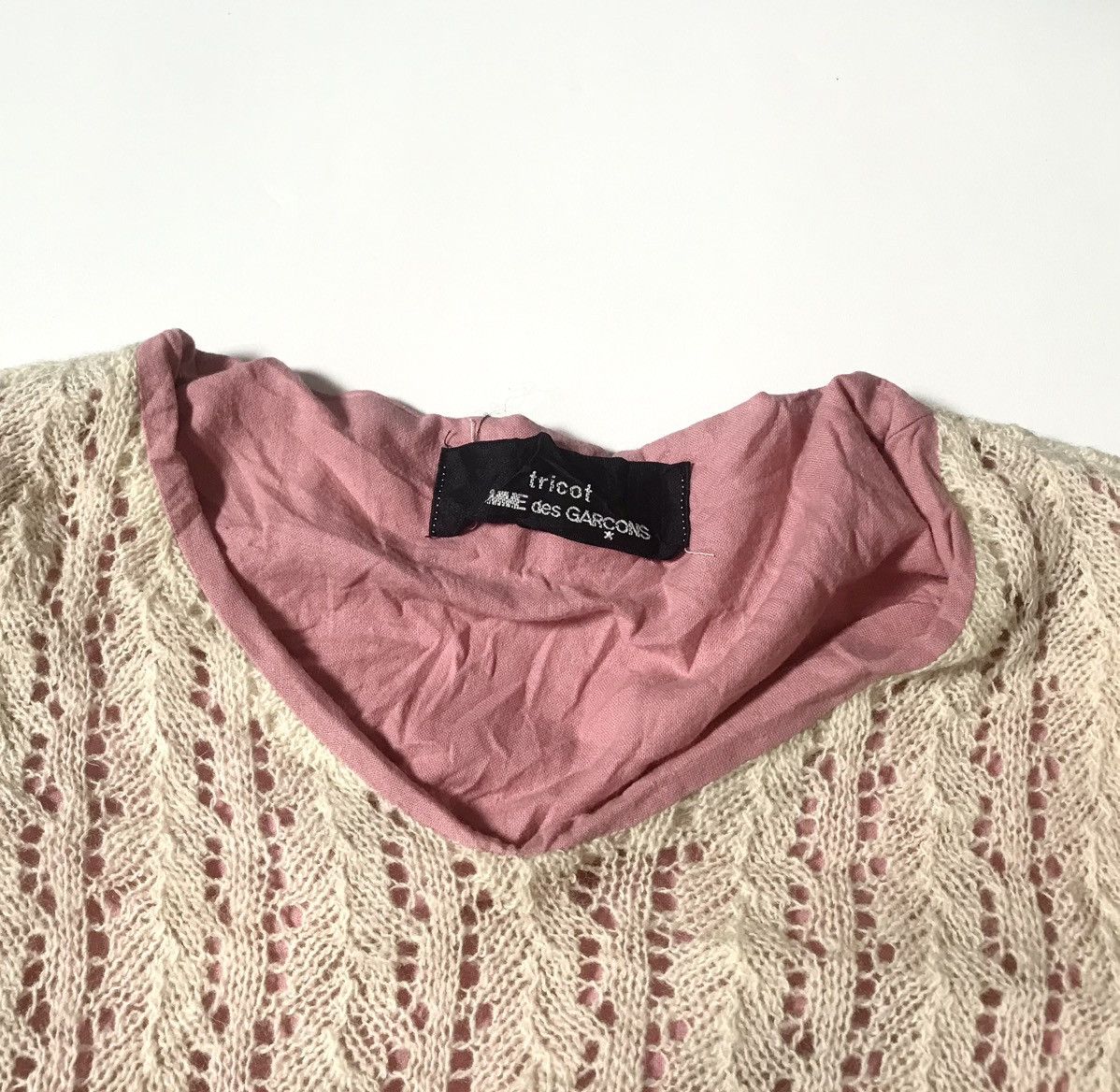 Comme des Garcons Vintage tricot cdg AD1996 double layered sweater Size US S / EU 44-46 / 1 - 7 Thumbnail