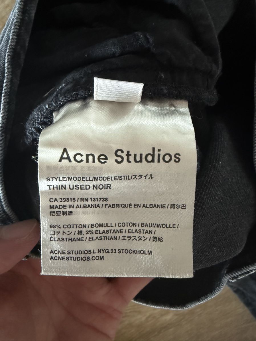 Acne Studios Acne Studio Black Denim Size US 34 / EU 50 - 3 Thumbnail
