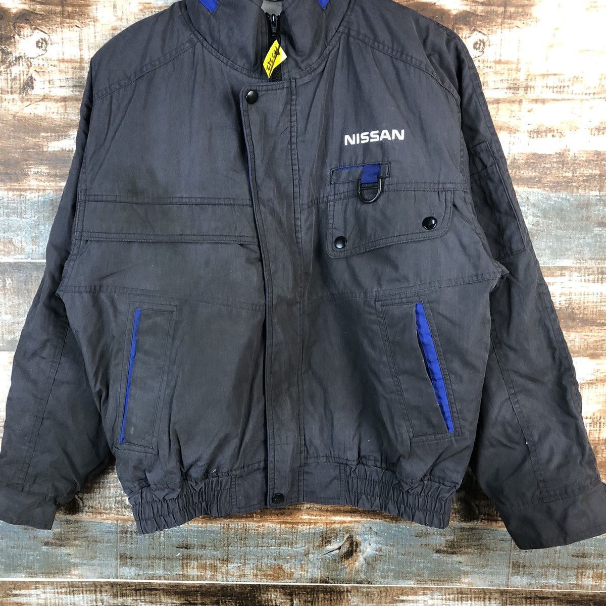 Japanese Brand D Alta Nissan Grey vintage Bombers Jacket #A2212 Size US M / EU 48-50 / 2 - 3 Thumbnail