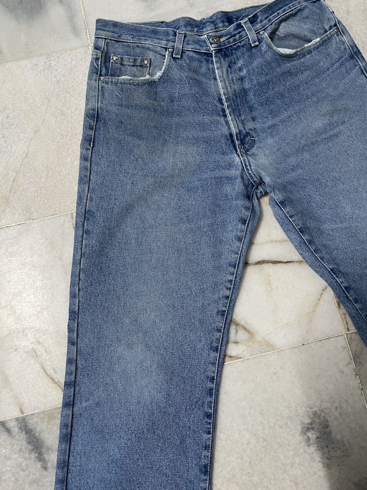 Versace × Versace Jeans Couture × Vintage Vintage Versace Jeans Couture Denim Jeans Blue Size US 34 / EU 50 - 4 Thumbnail