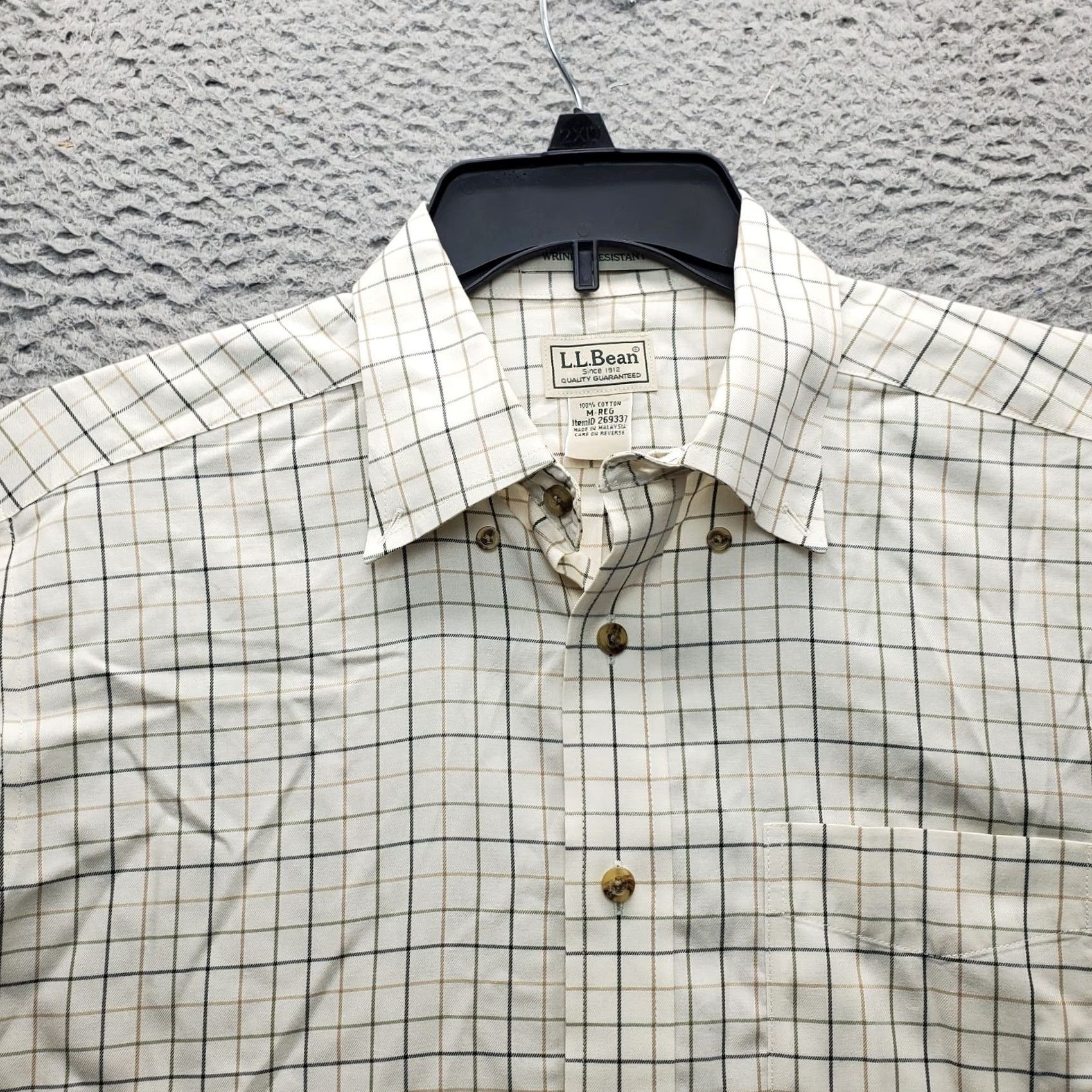 Vintage L.L. Bean Button-Down Shirt Mens M Multi Plaid Wrinkle Resistant Collared Shirt Size US M / EU 48-50 / 2 - 6 Thumbnail