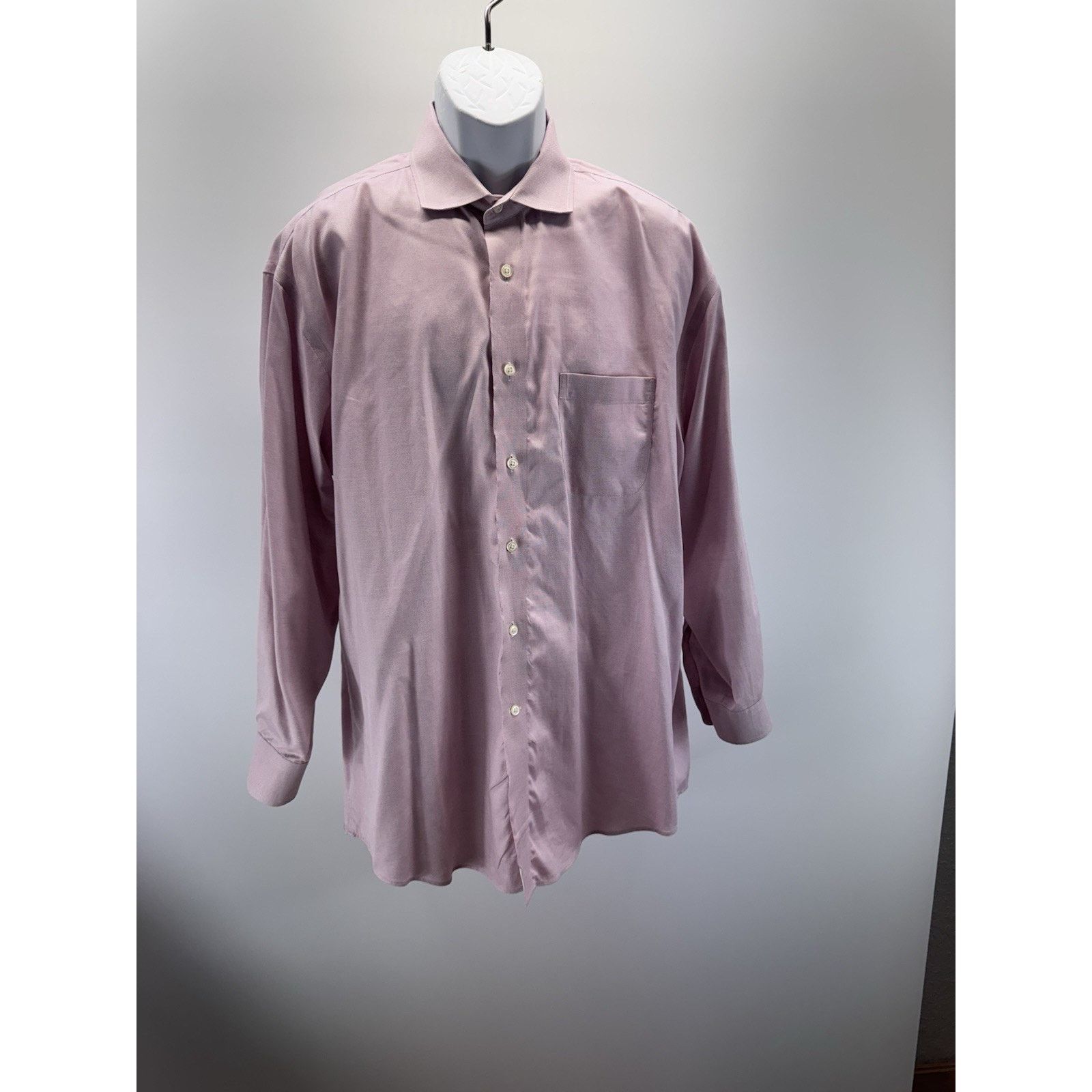 Joseph Abboud Joseph Abboud Button Up Shirt Mens 17.5 Lavender Egyptian Size US L / EU 52-54 / 3 - 2 Thumbnail