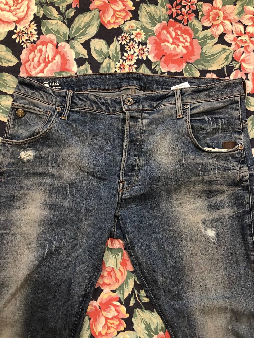 G-Star G Star Raw Arc 3D Slim Jeans Wash Designer Streetwear Denim Size US 36 / EU 52 - 15 Thumbnail