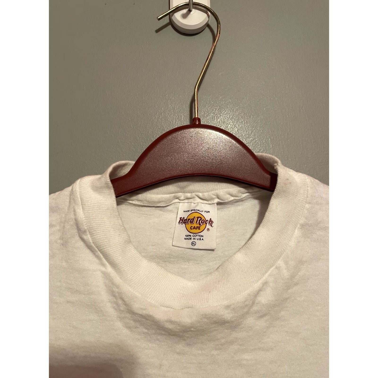 Hard Rock Cafe Vintage 90s Hard Rock Cafe Shirt Mens XL White San Diego Single Stitch (C311) Size US XL / EU 56 / 4 - 3 Thumbnail