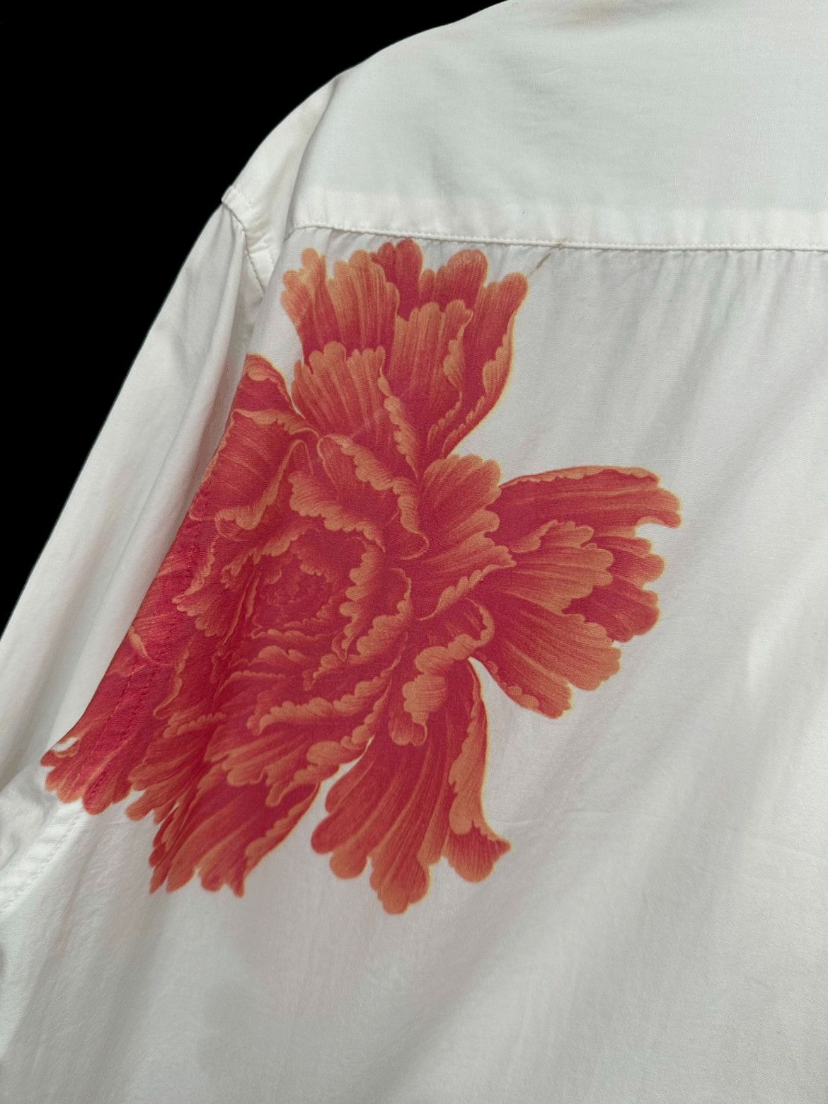Yohji Yamamoto Sz 4 Yohji Yamamoto 05AW Flowers Print Shirts Size US XL / EU 56 / 4 - 5 Thumbnail