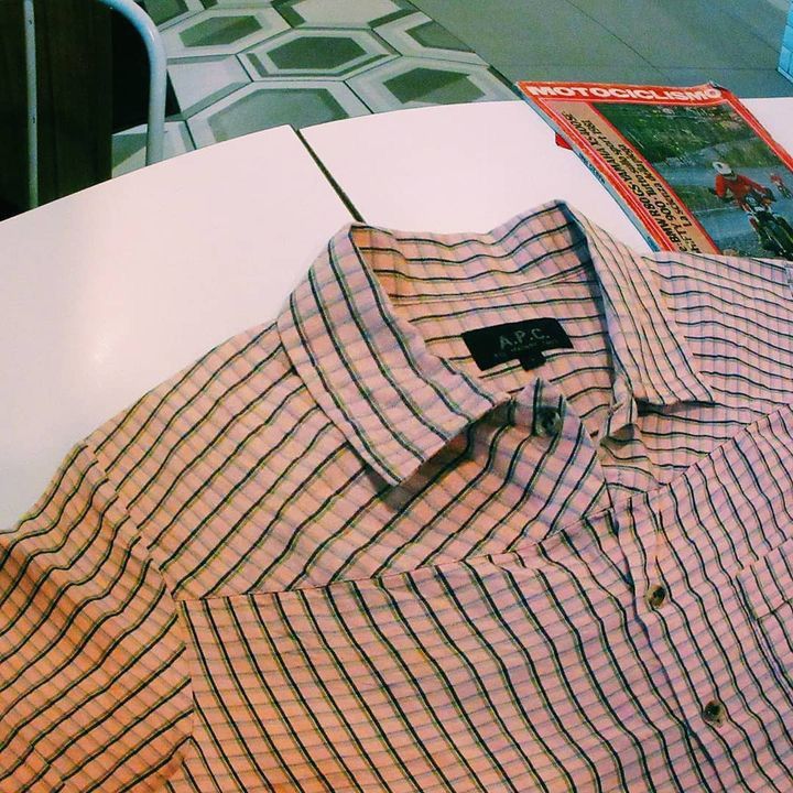 A.P.C. × Designer Vintage A.P.C 50s Sartorial Work Shirt In Plaid Tartan M Size US M / EU 48-50 / 2 - 1 Thumbnail