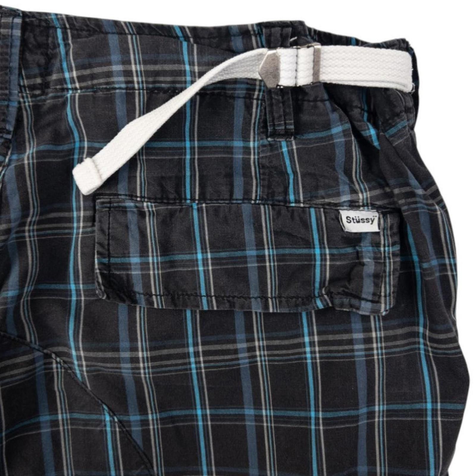 Stussy Vintage Stussy Checked Cargo Shorts Size W35 Size US 34 / EU 50 - 4 Thumbnail