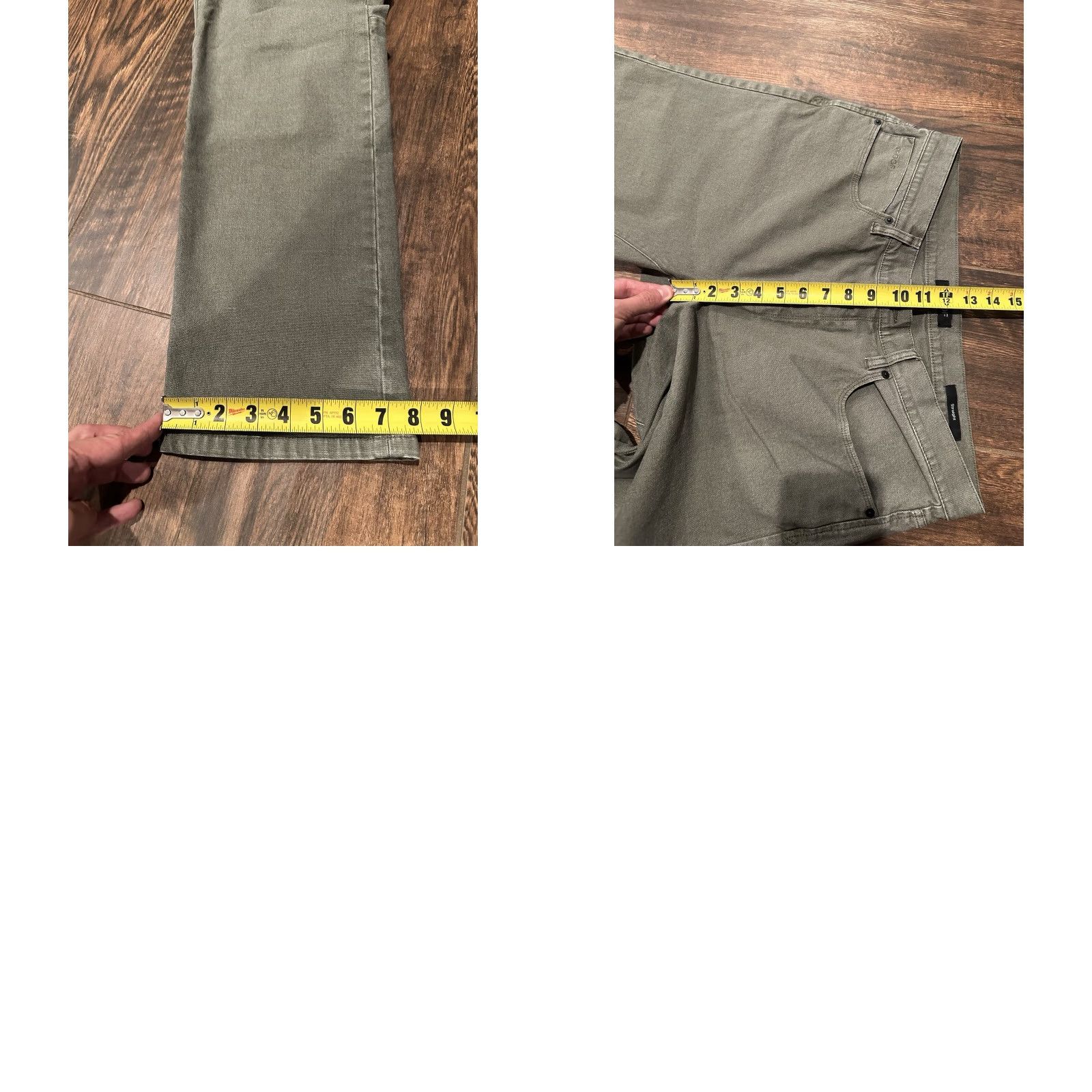 Vintage Proof Huckberry Green Straight Five Pocket Jeans Men's Size 34x29 Size US 34 / EU 50 - 9 Thumbnail