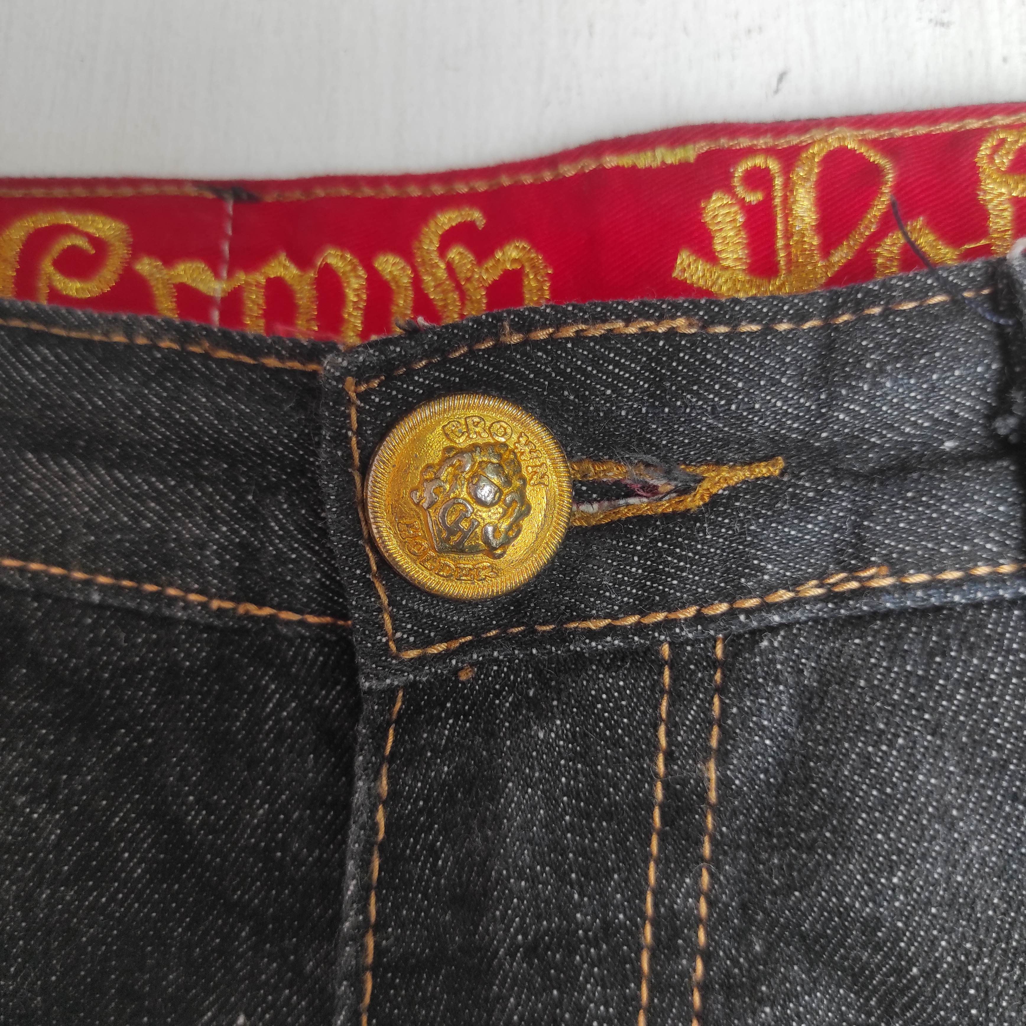 Hysteric Glamour Japanese Brand CROWN HOLDER Baggy Oversized Embroidery Size US 34 / EU 50 - 8 Thumbnail