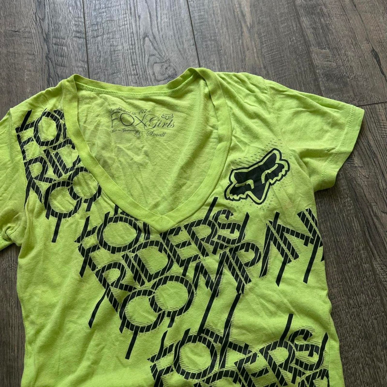 Fox Racing × Vintage Rare Vintage Y2K 00s Grunge Fox Girls Racing BMX Shirt Size XS / US 0-2 / IT 36-38 - 3 Thumbnail