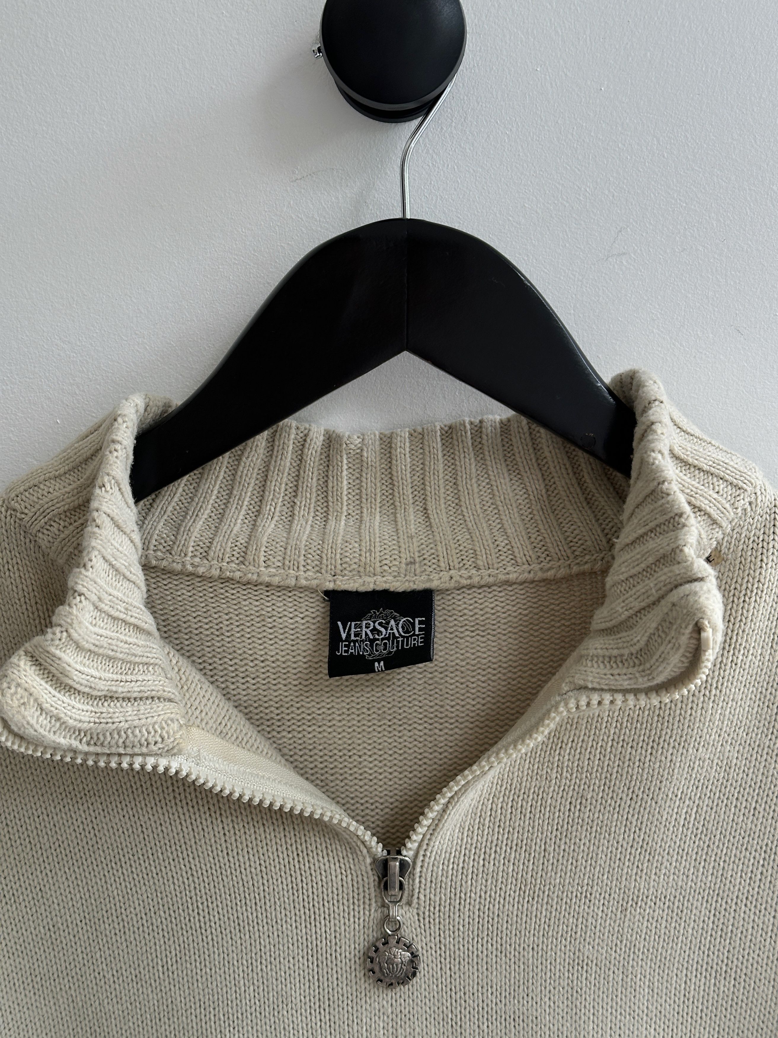 Versace Jeans Couture Vintage Versace Jeans Couture Half Zip Sweater Jumper Size US M / EU 48-50 / 2 - 6 Thumbnail