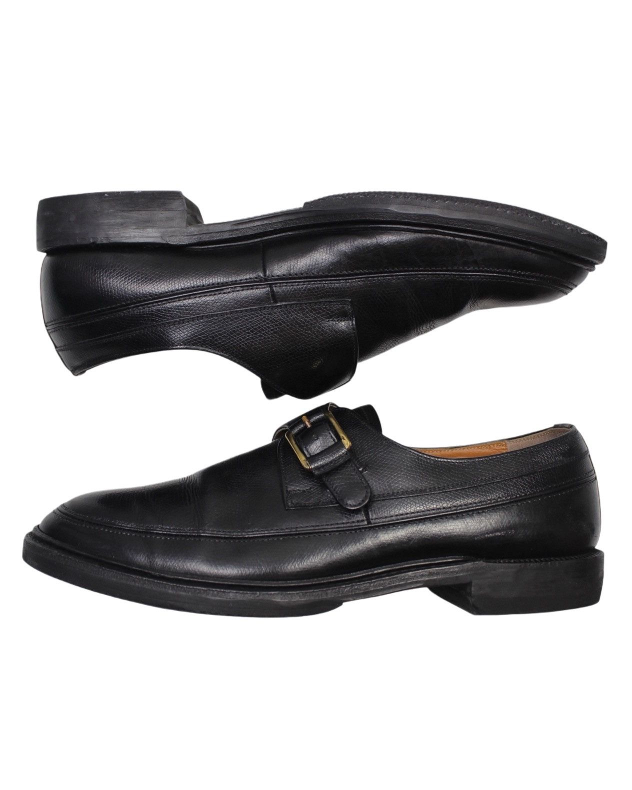 Japanese Brand × REGAL × Vintage 1990S REGAL IMPERIAL GRADE BLACK MONK STRAP SHOES Size US 8 / EU 41 - 4 Thumbnail