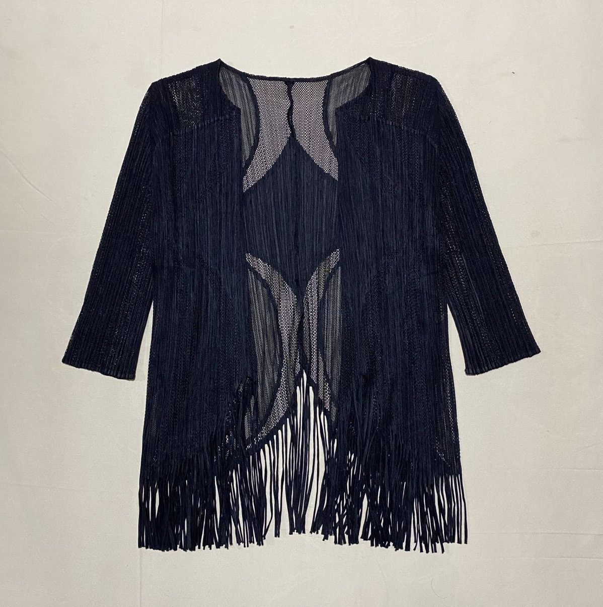 PLEATS PLEASE ISSEY MIYAKE 00's Mesh Fringe Jacket