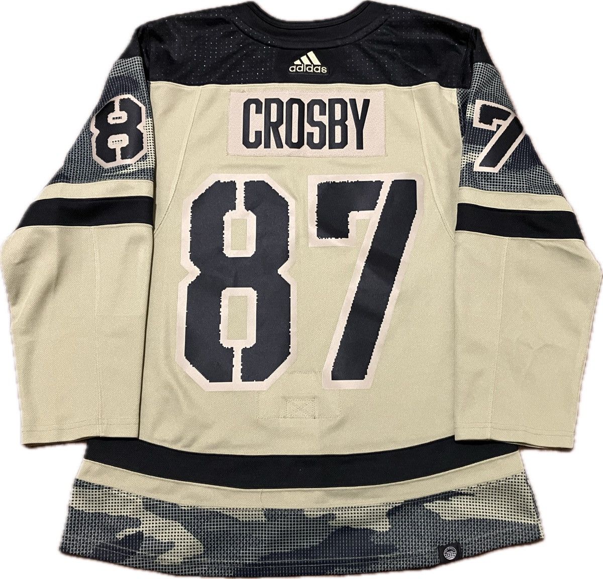 Adidas Pittsburgh Penguins Crosby Military Adidas NHL Hockey Jersey Size US XS / EU 42 / 0 - 4 Thumbnail