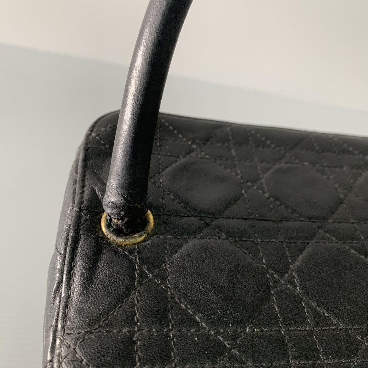 Dior Christian Dior Cannage Quilted Vanity Bag Size ONE SIZE - 7 Thumbnail