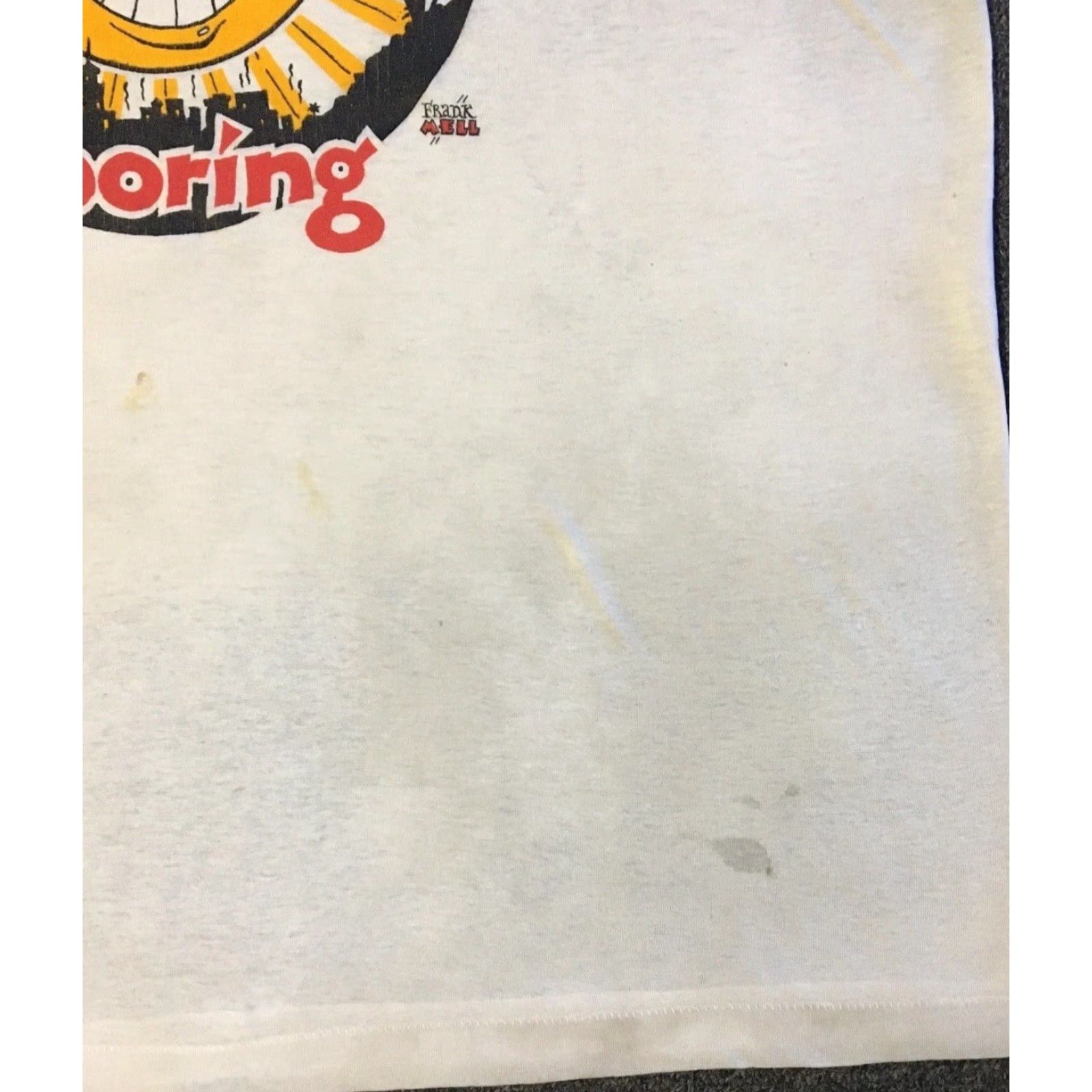 Vintage VINTAGE 90s Phoenix Is Boring Faded Distressed Shirt XL White T-Shirt Men Regular Fit Short Sleeve Sun Grunge Funny Joke Size US XL / EU 56 / 4 - 7 Thumbnail