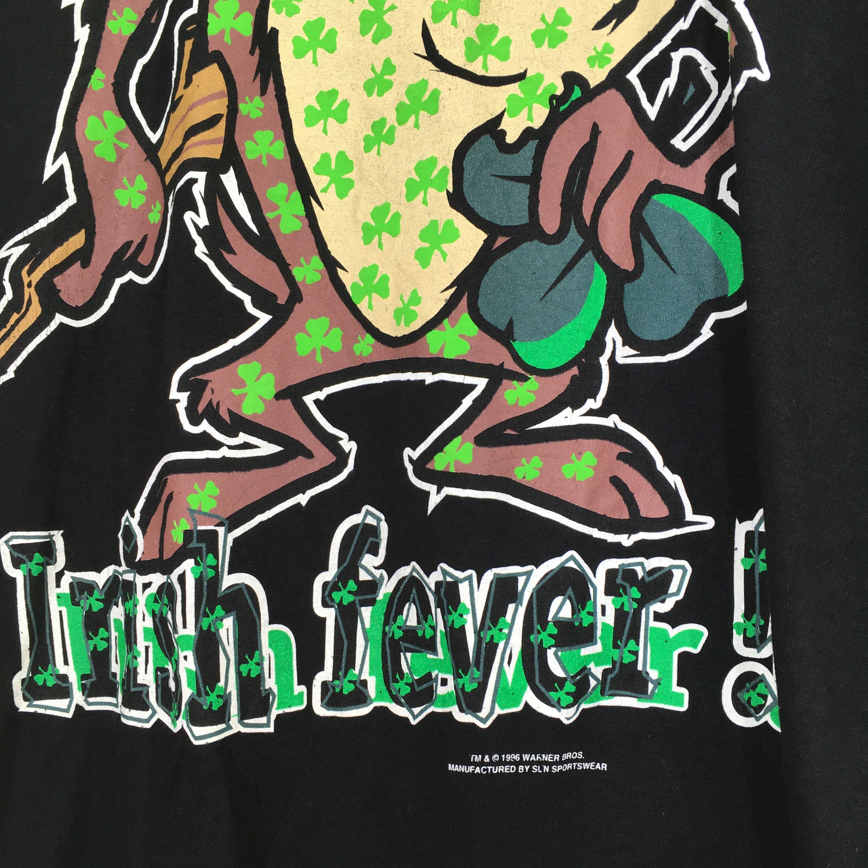 Cartoon Network × Vintage × Warner Bros Vintage 90s Looney Tunes Tazmania Tshirt Xlarge Size US XL / EU 56 / 4 - 4 Thumbnail
