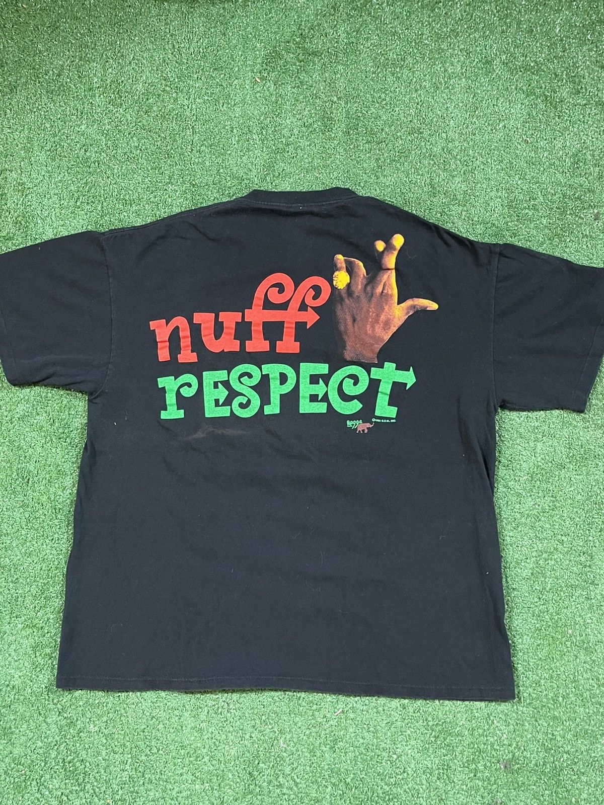 Vintage 1992 Shabba Ranks Nuff Respect Rare Tee Size US XL / EU 56 / 4 - 2 Thumbnail
