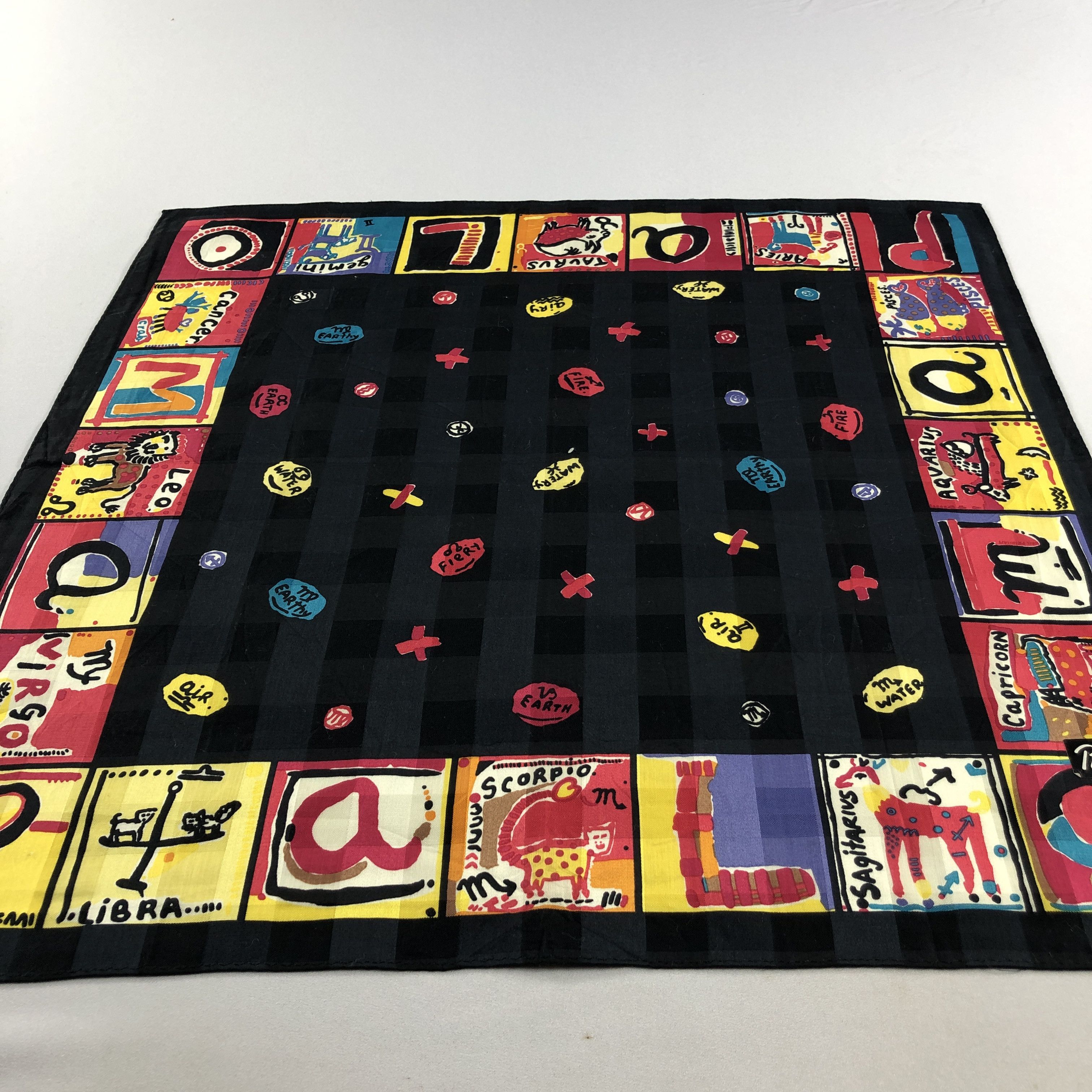 Paloma Picasso × Vintage Paloma Picasso Handkerchief Neckerchief Bandana H2606 Size ONE SIZE - 5 Thumbnail