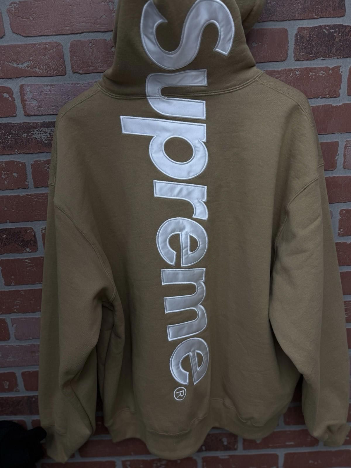 Supreme Size XL - Supreme Satin Appliqué Hooded Sweatshirt (FW25) Size US XL / EU 56 / 4 - 6 Thumbnail