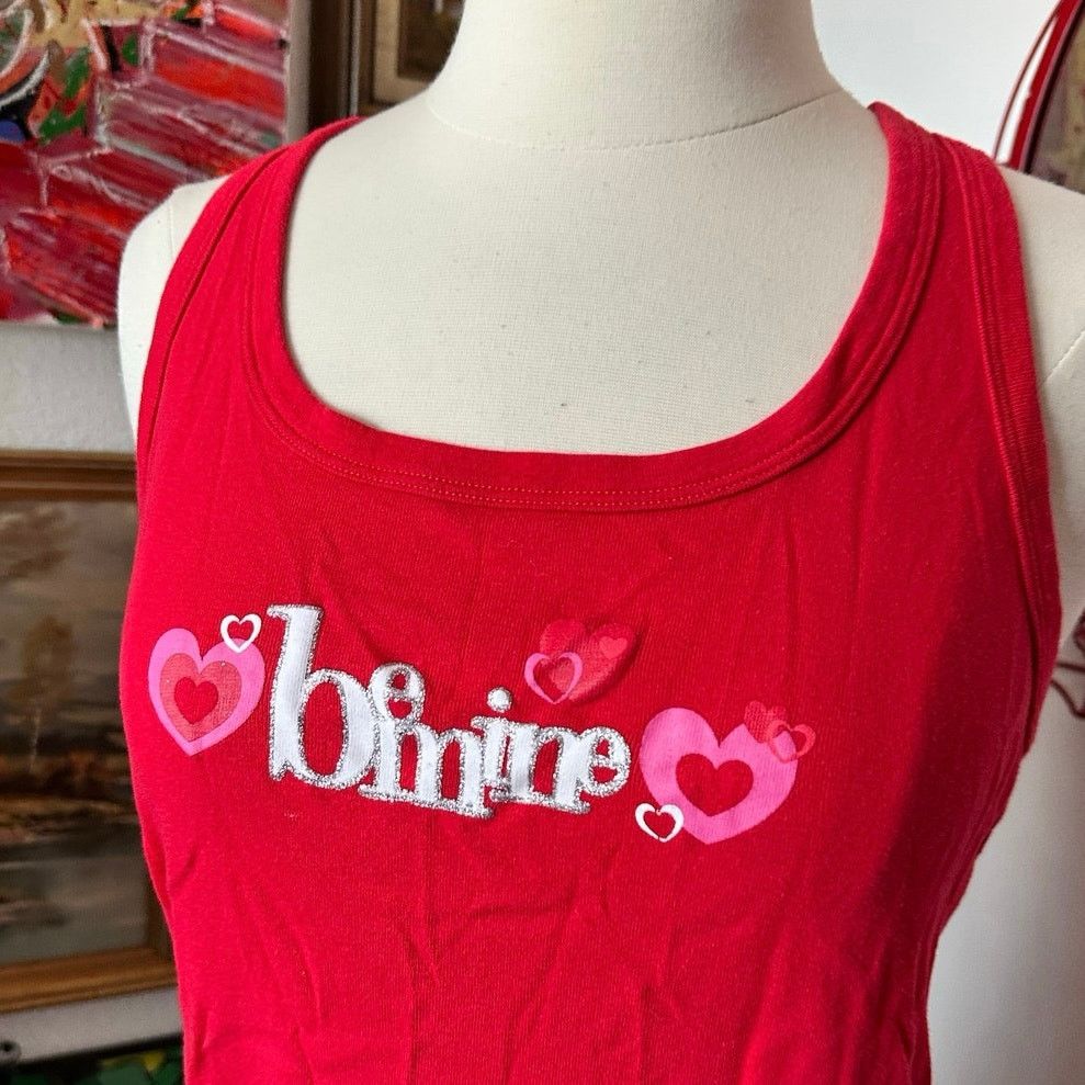 Other love is be mine graphic red tank top Size L / US 10 / IT 46 - 2 Thumbnail