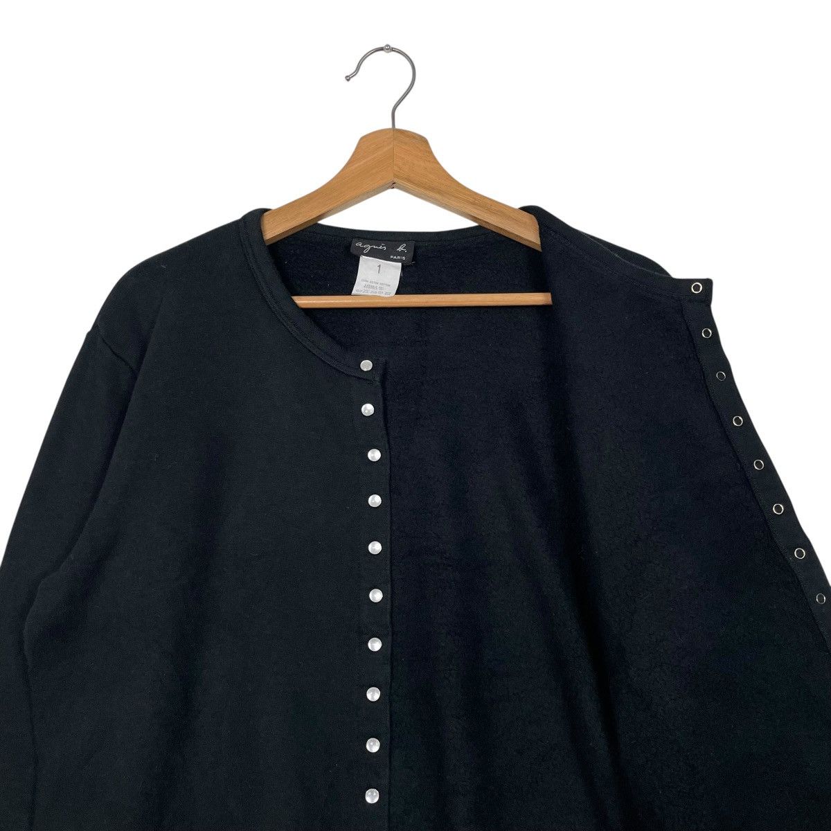 agnes b. Agnes B Snap Button Crop Top Cardigan Size S / US 4 / IT 40 - 10 Thumbnail