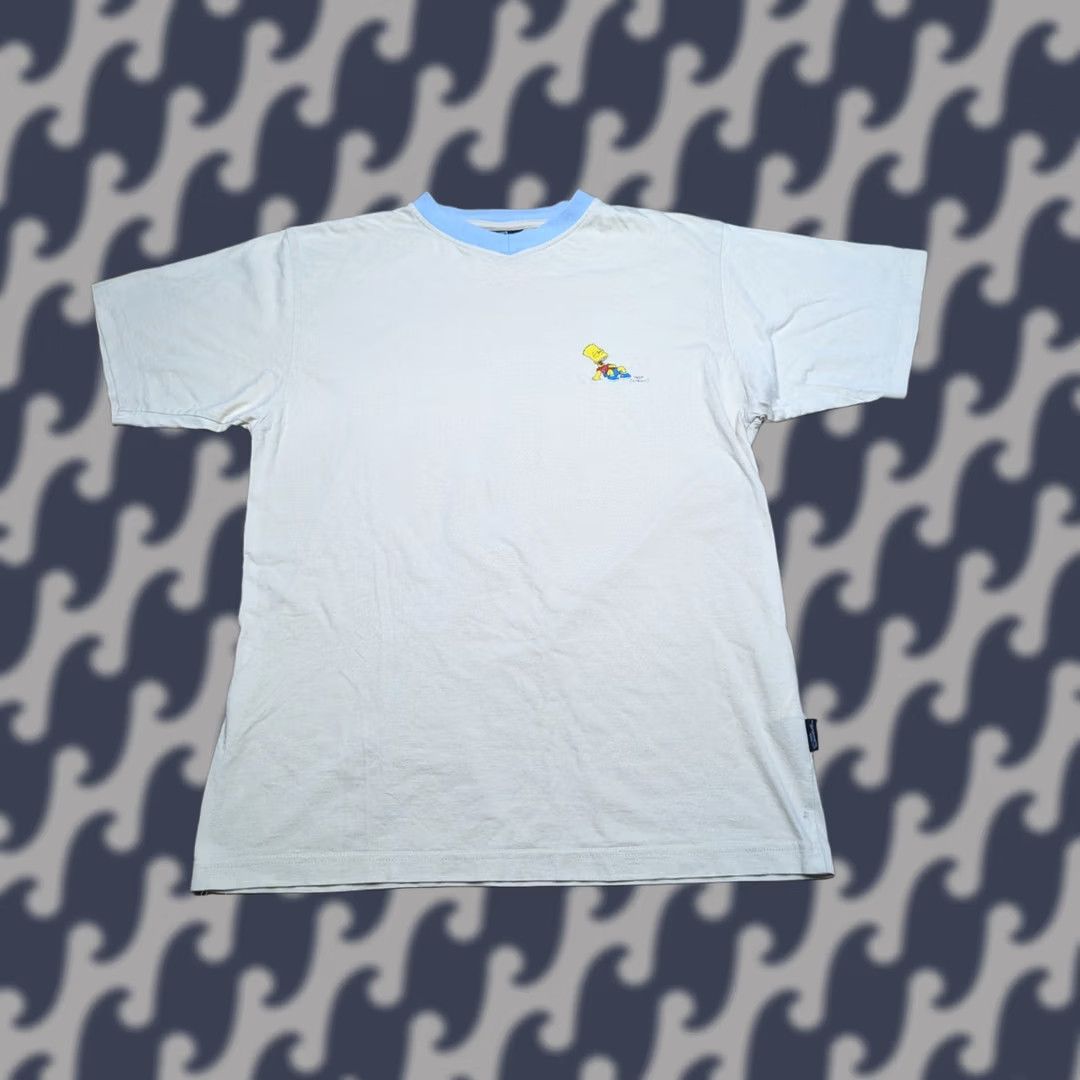 Vintage VINTAGE The Simpsons Mens T-Shirt Small Beige Barts Short Sleeves Tee Shirt Size US S / EU 44-46 / 1 - 1 Thumbnail