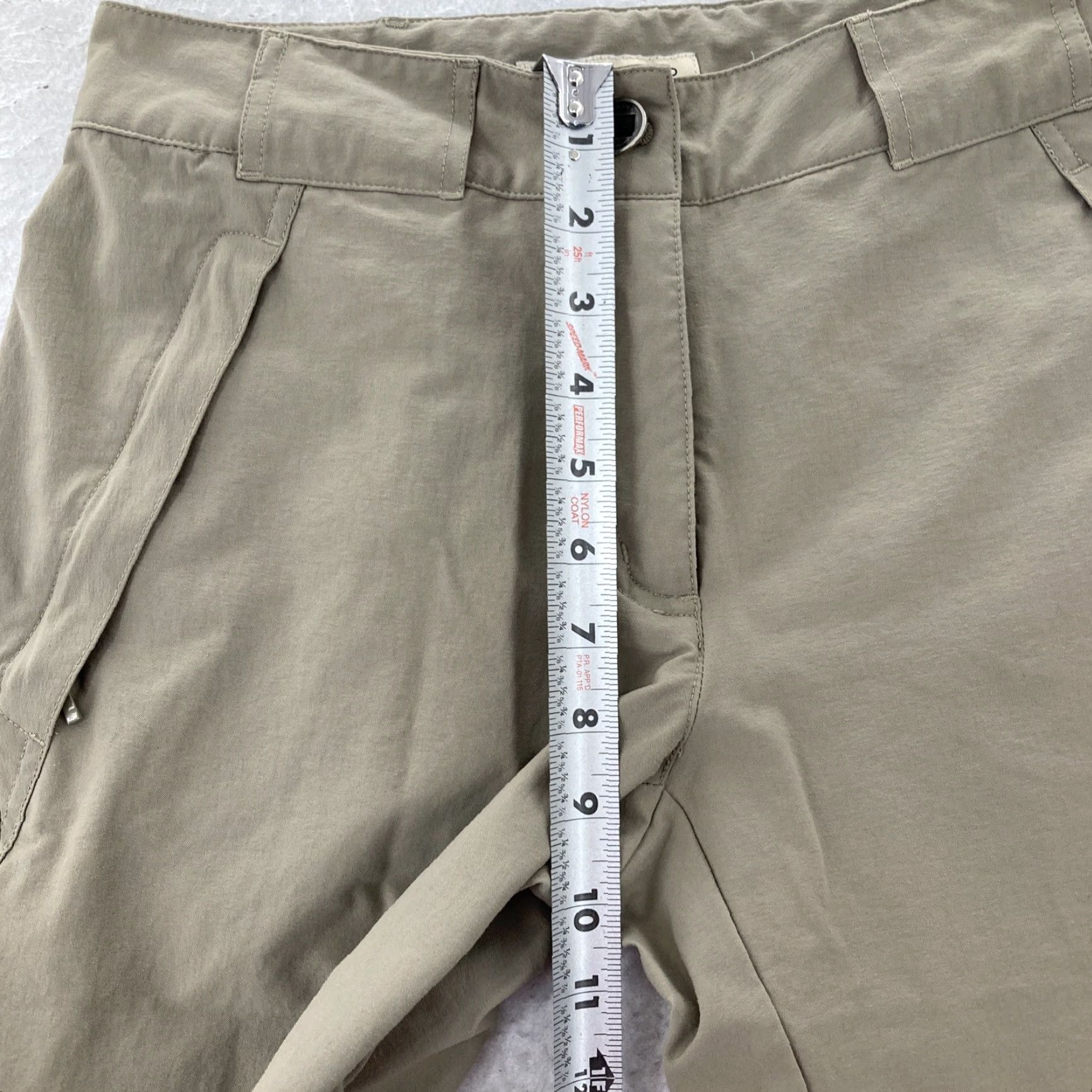 ExOfficio EXOFFICIO Pants Women’s 4 Hiking Straight Leg Cropped Stretch - Beige Nylon Belted Pockets Cropped 90s Outdoor 4 Womens Size 27" / US 4 / IT 40 - 4 Thumbnail