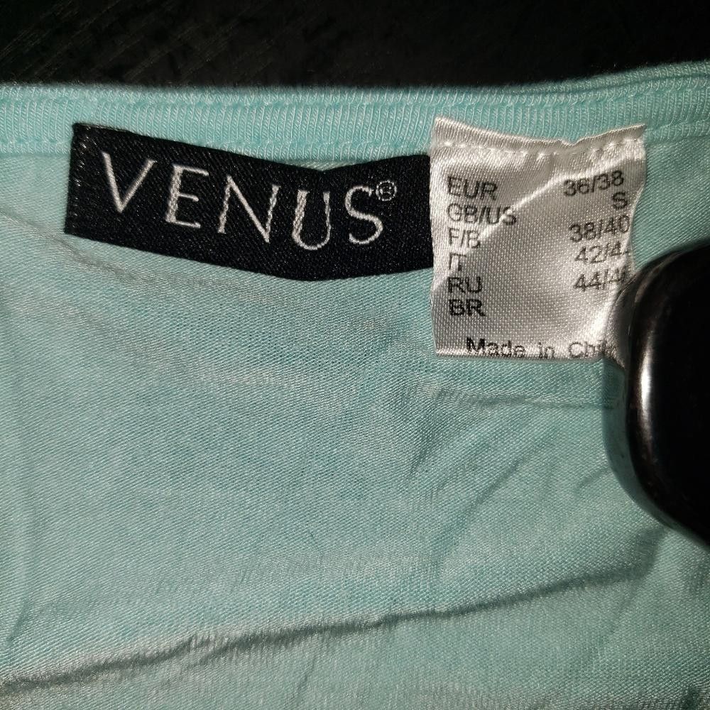 Venus CT509 Venus Mint Green Short Sleeve Dress S Size S / US 4 / IT 40 - 4 Thumbnail