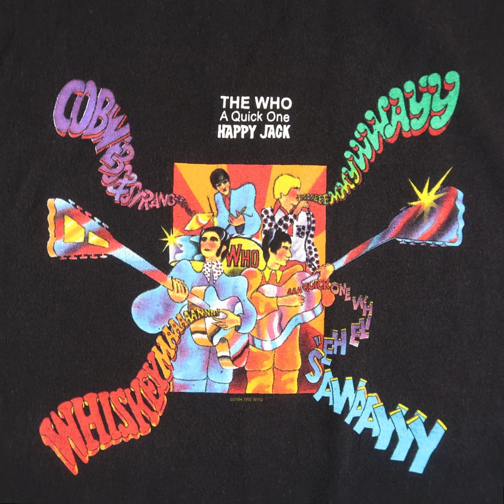 Hanes VINTAGE The Who T Shirt Mens L Black 2004 A Quick One Happy Jack Band Promo Y2K Hanes Shirt Mens L Black Band Shirt Size US L / EU 52-54 / 3 - 3 Thumbnail