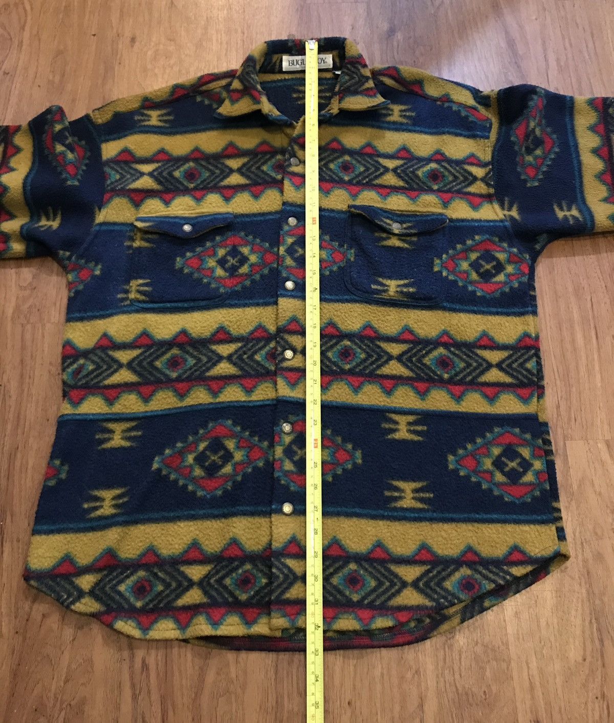 Bugle Boy Vintage 90’s Bugle Boy Aztec Jacket Button Up Skate Surf Size US L / EU 52-54 / 3 - 5 Thumbnail