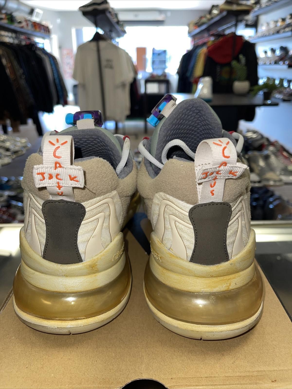 Nike Size 12 - Nike Air Max 270 React x Travis Scott Cactus Trail Size US 12 / EU 45 - 4 Thumbnail